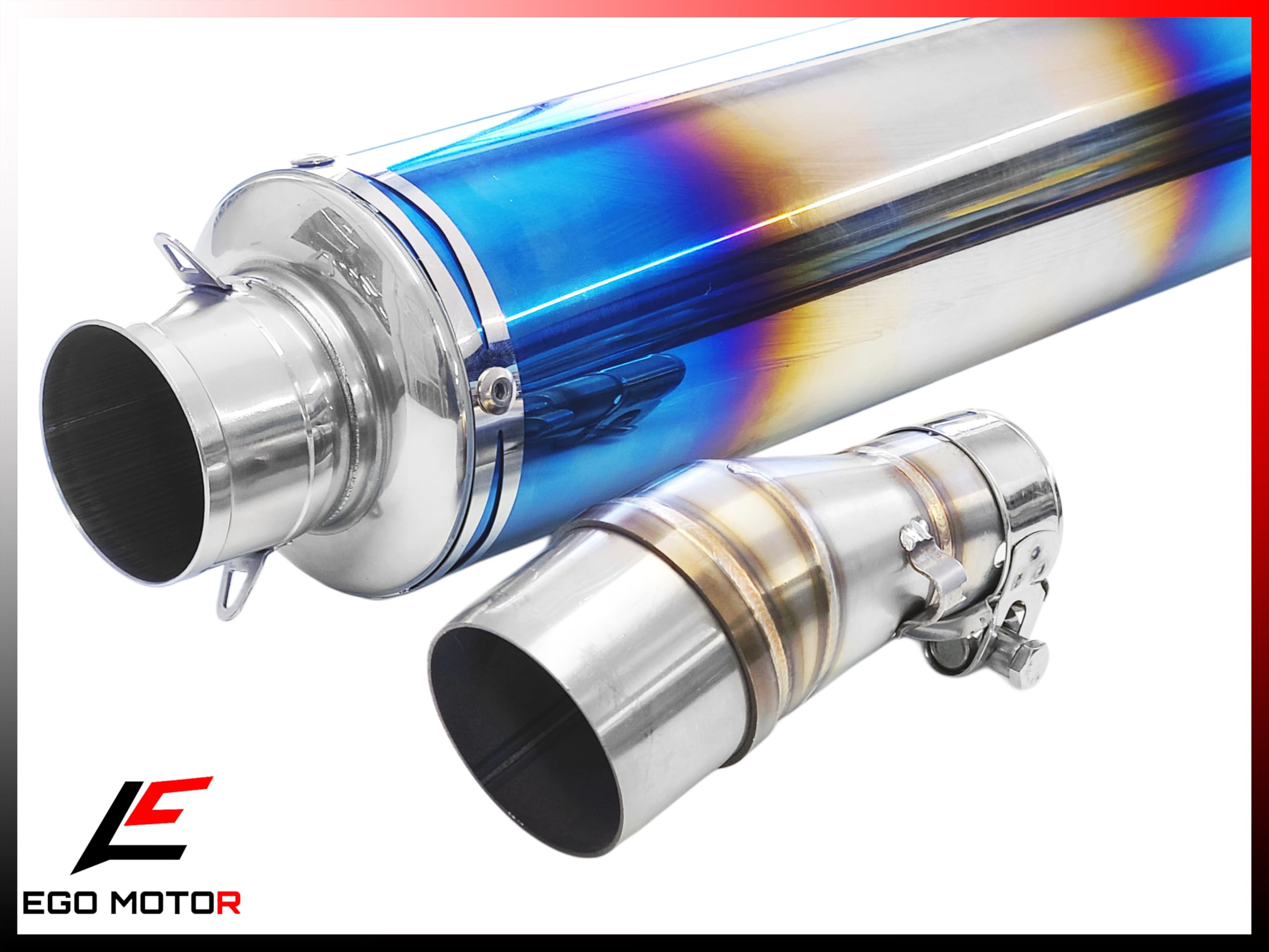 Amazon | a305-41 純正エキパイ対応 チタン 焼き ステン 焼き風  