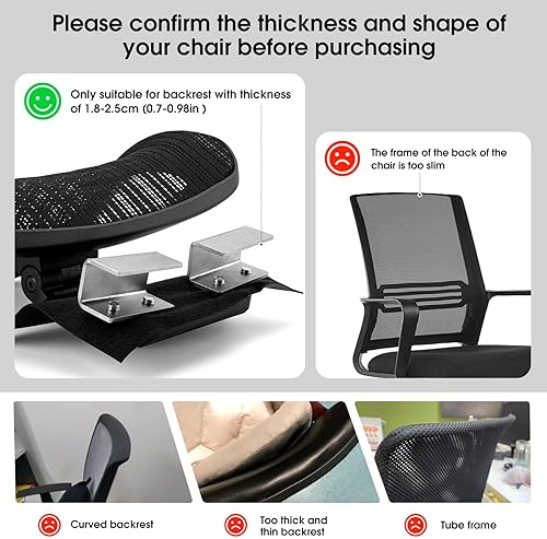 Miniatura 2 de El reposacabezas de la silla de oficina universal puede ajustar la altura, inclinación y distancia entre la parte delantera y trasera. el