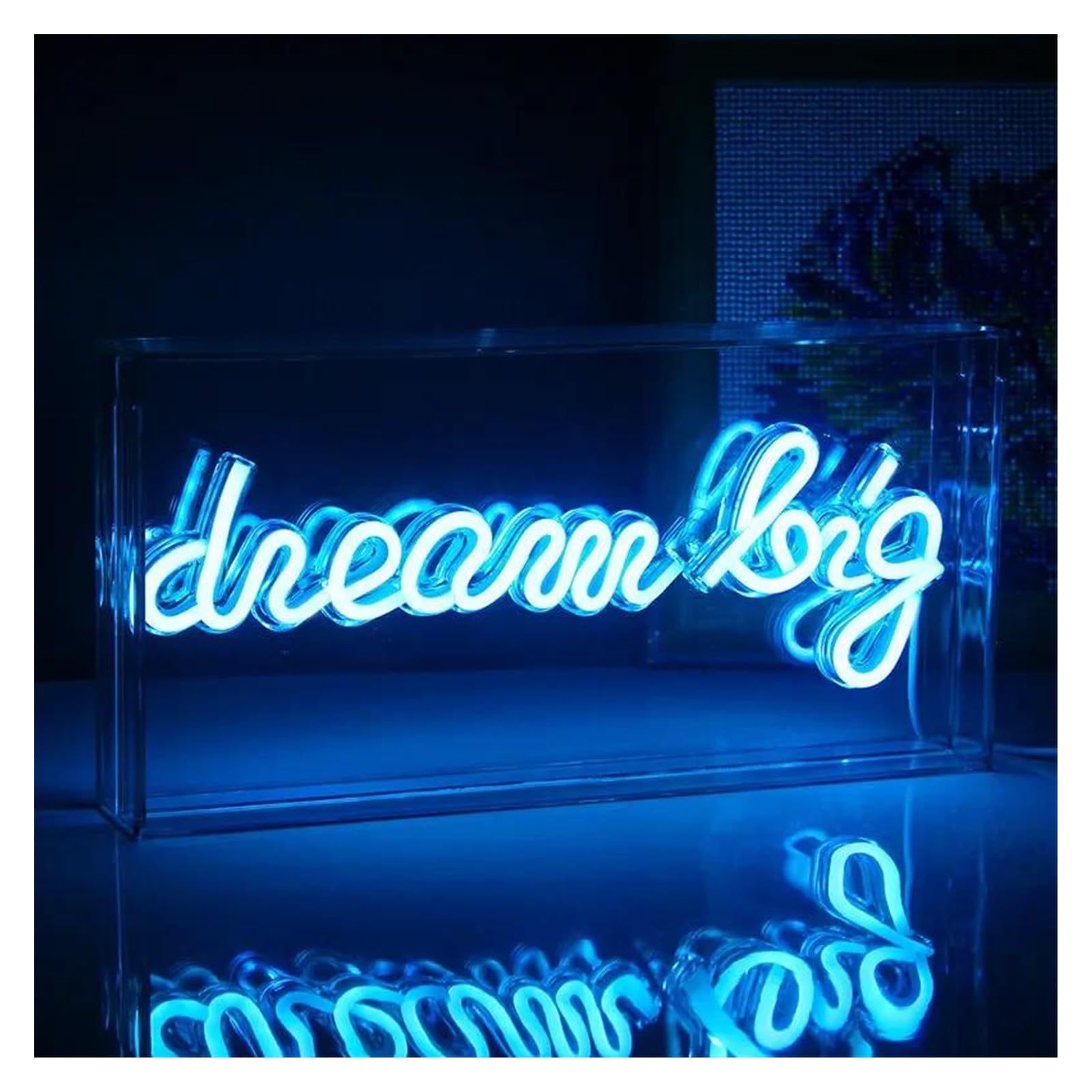 Decoración Lámparas Caja De Luz Acrílica Con Letras De Letrero De LED Neón Para Regalo, Cumpleaños, Navidad, Bar, Tienda, Decoración De Habitación Para Niños
