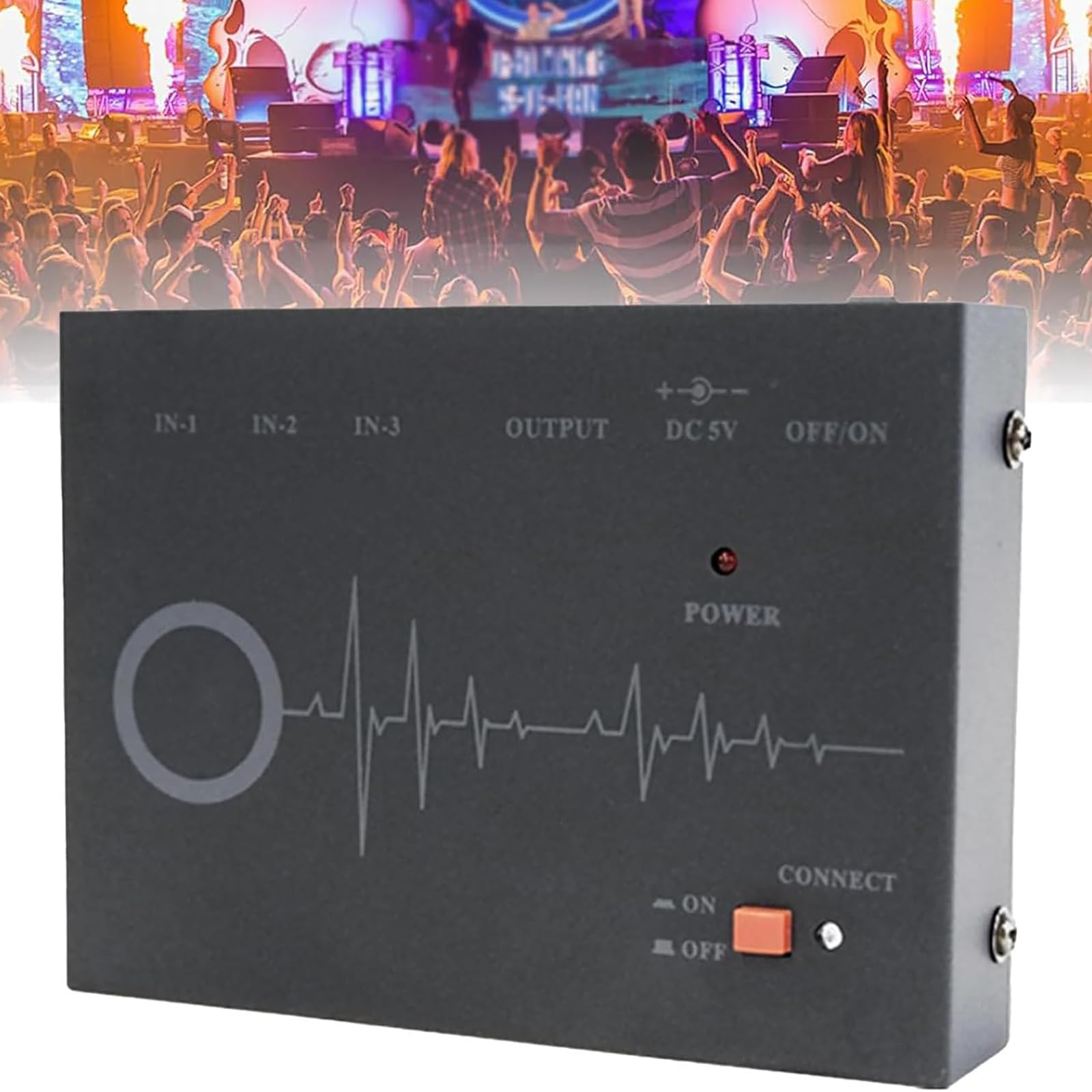 Kadxyan Professional Feedback Suppressor, 3-in-1 Output Microphone Feedback Frequency Converter, 3K Anti-Howling System – for Home KTV, Conferences and Stage Performances