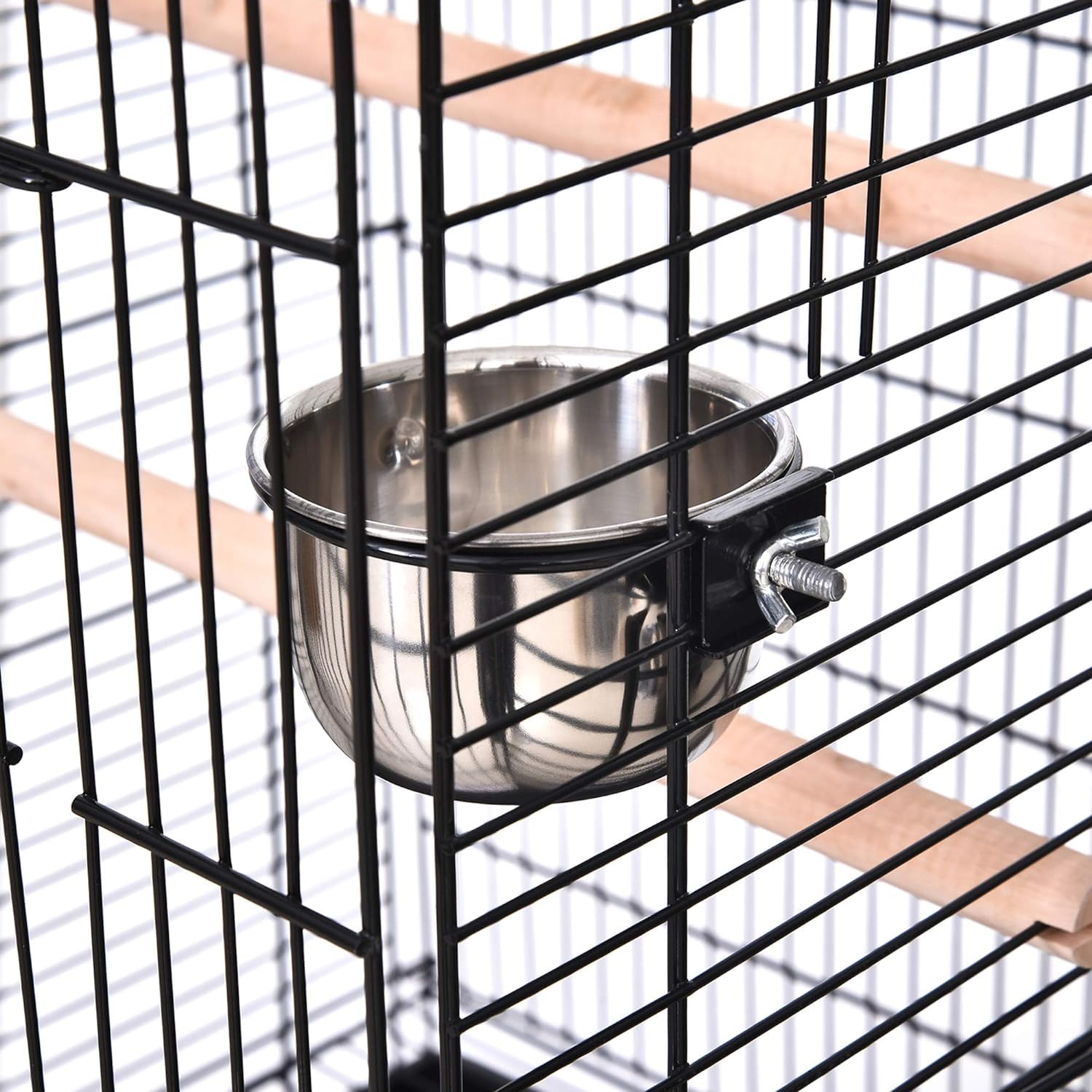 Gabbia Per Canarini Gabbia Per Uccelli In Metallo Con Supporto E Ruote Gabbia Grande Con Vassoio Rimovibile 4 Porte E 2 Mangiatoie Per Pappagalli Ara Prodotti Per Animali Domestici