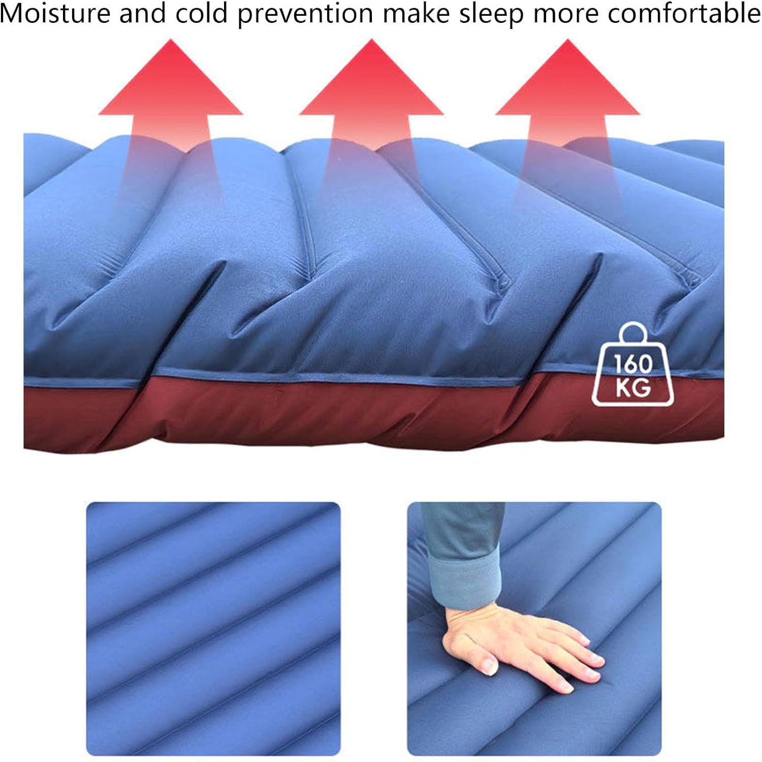 Compact Inflatable Temporary Bed with Quick Setup Design Suitable for Indoor and Outdoor Use Leak Air Mattress