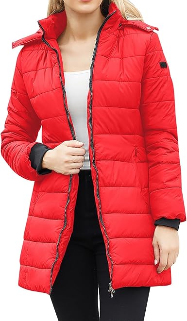 Veste Femme Hiver Femmes Chaud Lu00e9ger Veste Sans Capuche Coupe-Vent Manteau D Manteau Court Femme Hiver