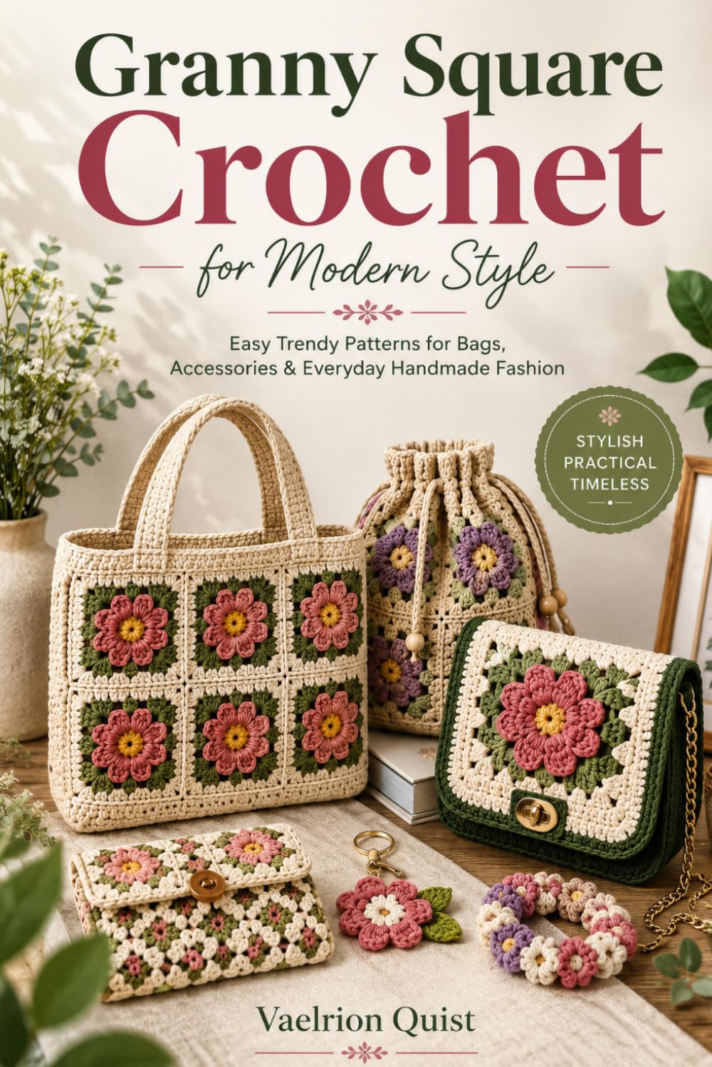 Granny Square Crochet for Modern Style: Easy Trendy Patterns for Bags, Accessories & Everyday Handmade Fashion