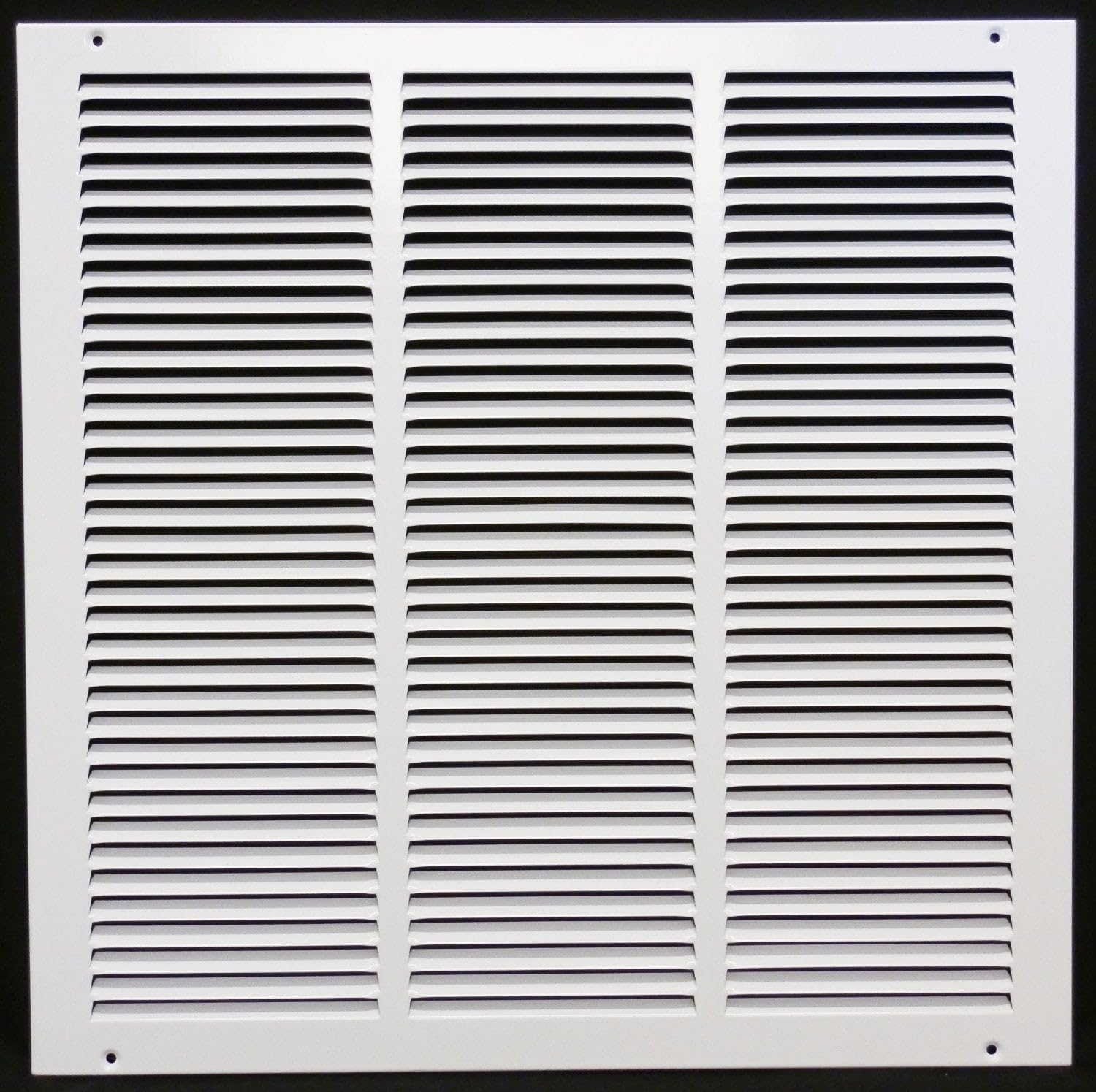 14'' x 8'' [Duct Opening] Flat Stamped Steel Return Air Grille by - Sidewall and Ceiling - HVAC Premium Vent Duct Cover - White [Overall Dimensions: 15.75''w X 9.75''h] — view 49