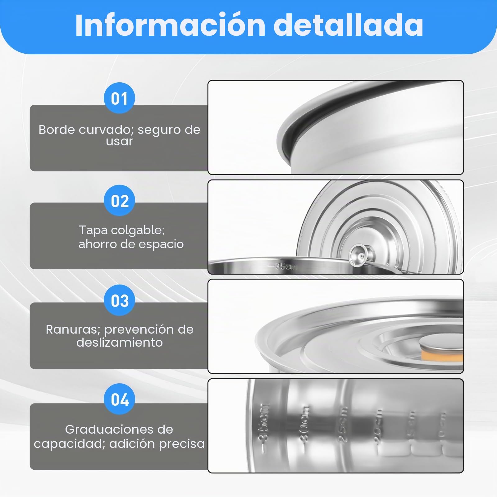 Olla profesional jumbo – Olla de alta calidad con tapa, 35 litros de acero inoxidable, olla grande de inducción, para todo tipo de cocinas, olla de pasta de alta calidad para cocinar grandes