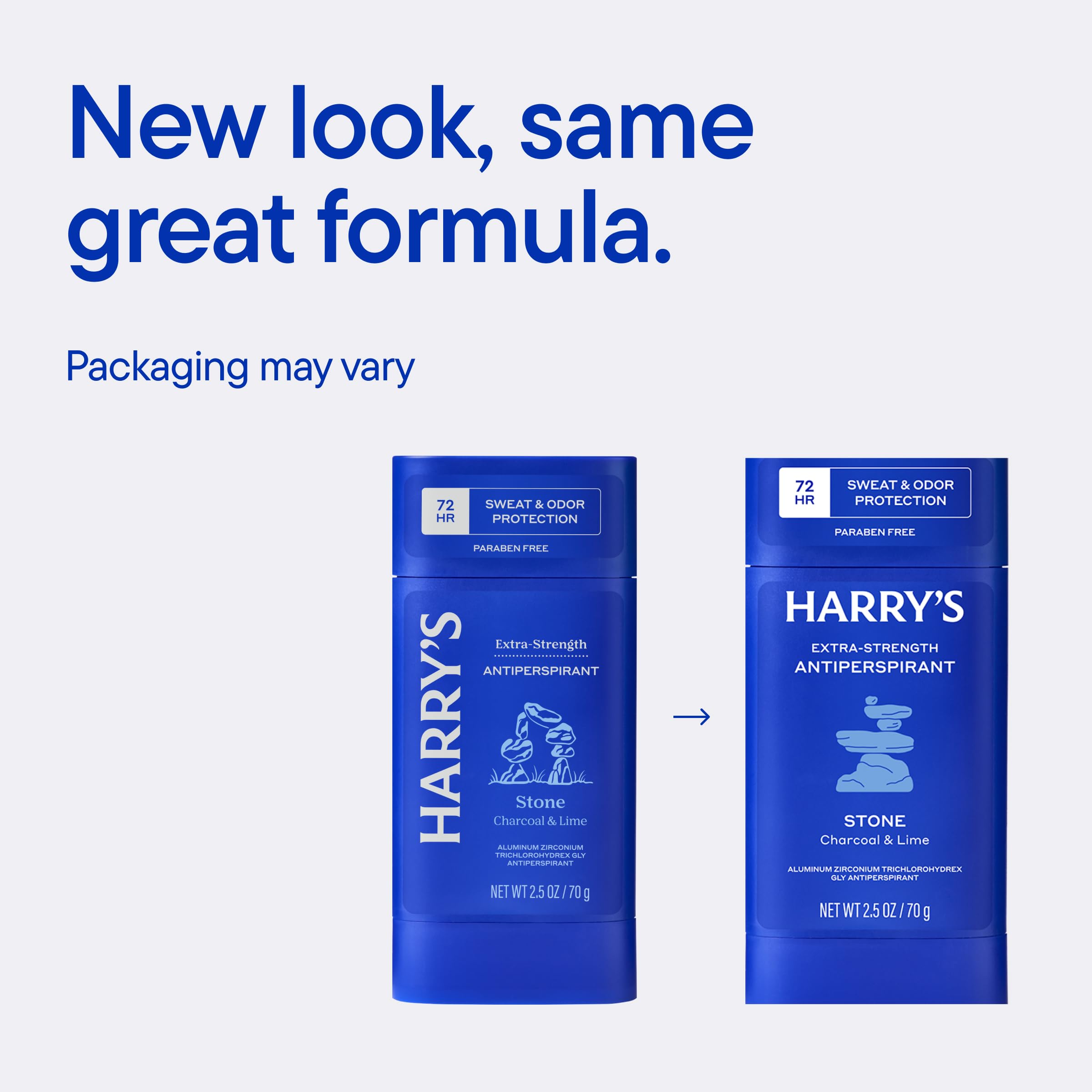 Harry's Extra starkes Anti-Transpirant Deodorant für Männer, variable Packung, Stein, Secoya, Wildlands (3 Stück)