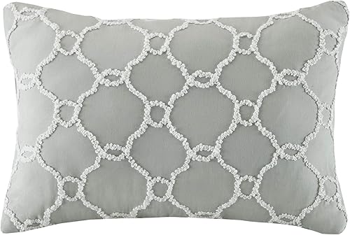 Miniatura 11 de Madison Park Essentials Maible - Juego completo de edredón y sábanas de algodón, con diseño de medallones de flores de damasco, para todas las