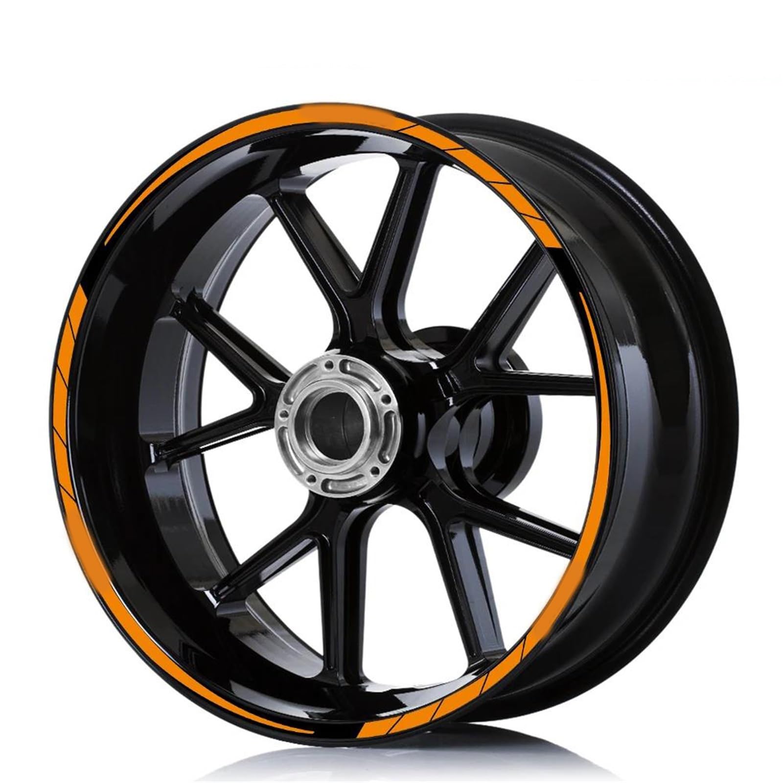 Sticker Part Reflective Tape Accessories for KYMCO AK550 Ak 550 Motircycle Rim Sticker Scooter Stripe Wheel Decals Decoration(Orange)