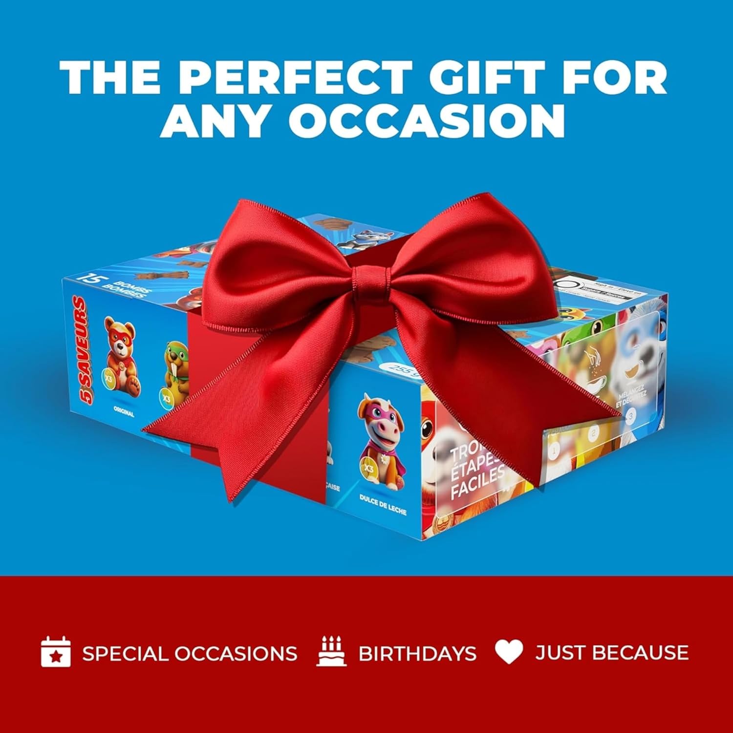 Poseidn Hot Chocolate Bombs – Fun & Playful Hot Drink Bombs for Kids & Families | Made with Real Cocoa | 5 Gourmet Flavors in Cute Animal Shapes (20 Bombs) – Made in Canada