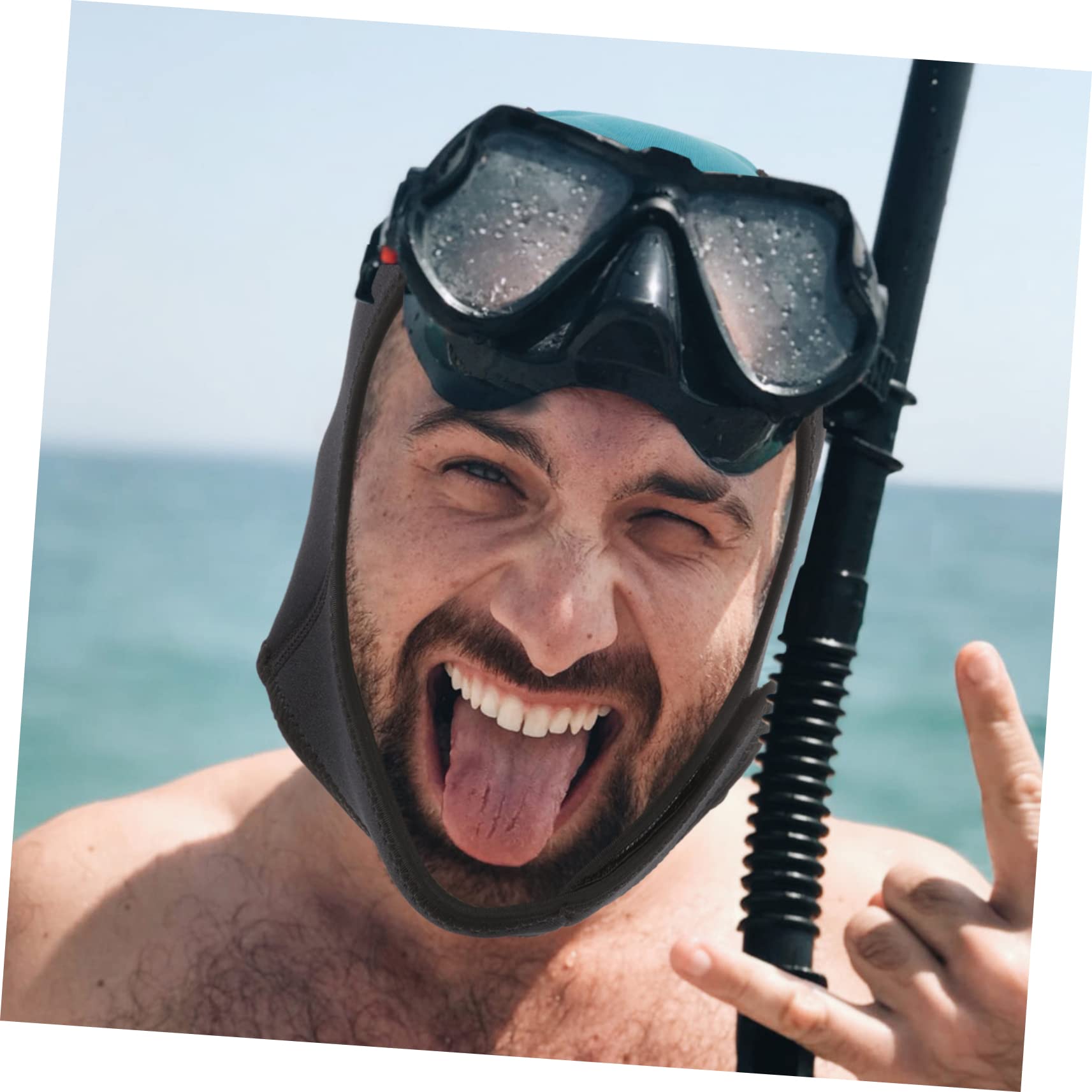 Gorro De Natación Gorro De Buceo De Ducha para Hombres para Buzos De Surf De Baño para Adultos Capucha para Surf Buceo