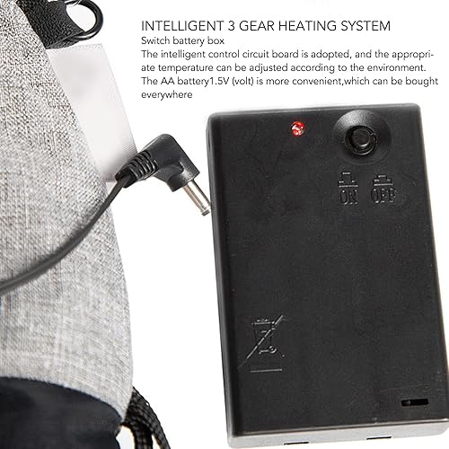 Miniatura 6 de plplaaoo Guantes térmicos impermeables para hombres y mujeres, guantes calefactables, guantes eléctricos de invierno con 2 cajas de batería, guantes
