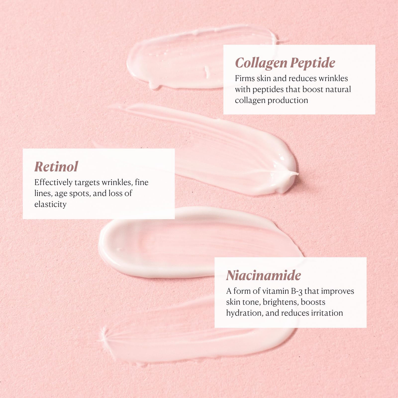 Nakery Beauty Retinol Cream - Krem do twarzy z retinolem i kolagenem - Kolagenowy krem do twarzy dla wszystkich rodzajów skóry - Krem z kwasem hialuronowym z kolagenem retinolem przeciw zmarszczkom