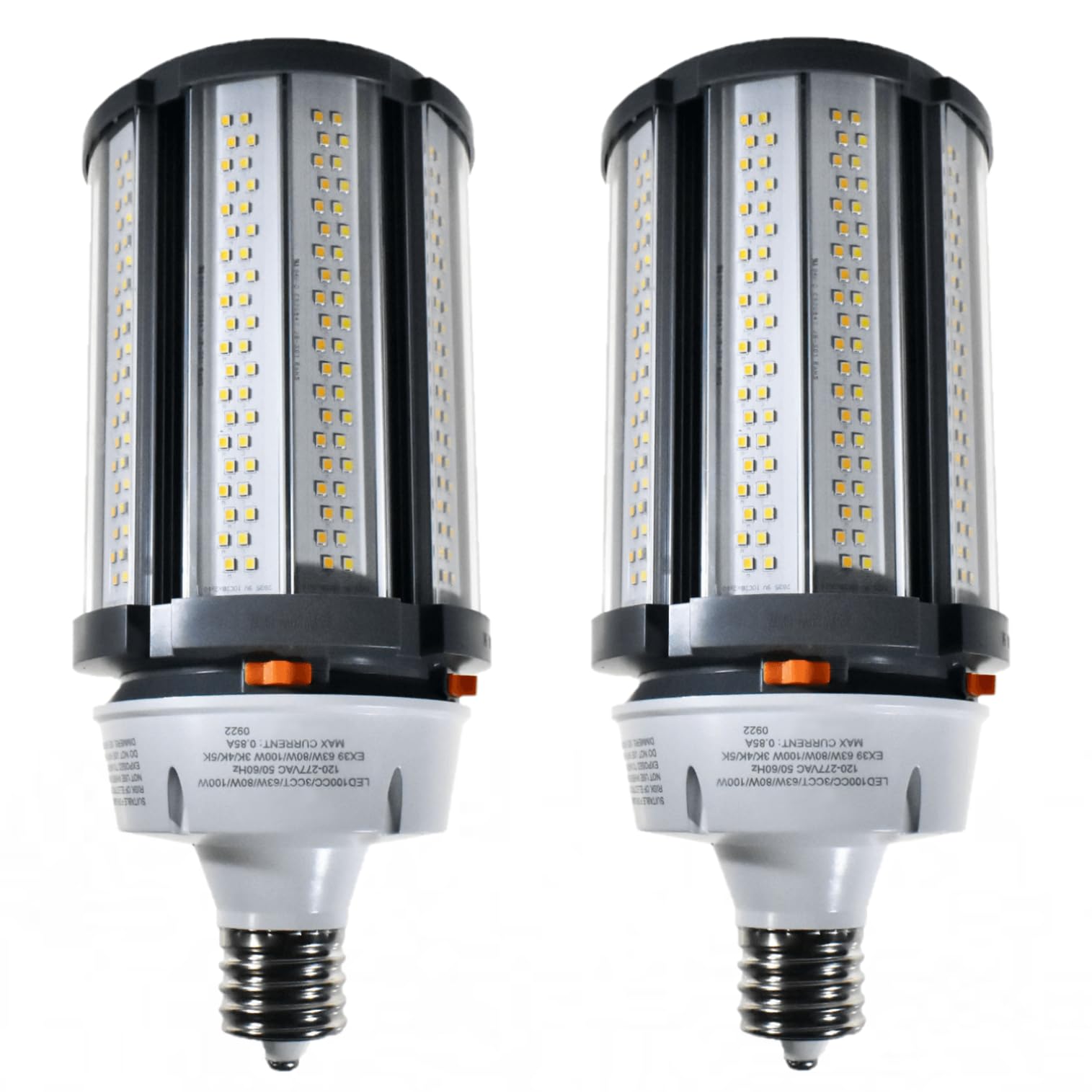 Diodesy- LED Corn Cob Bright Light Bulb Type B Ballast Bypass 63W 80W 100W EX39 Base 3000K 4000K