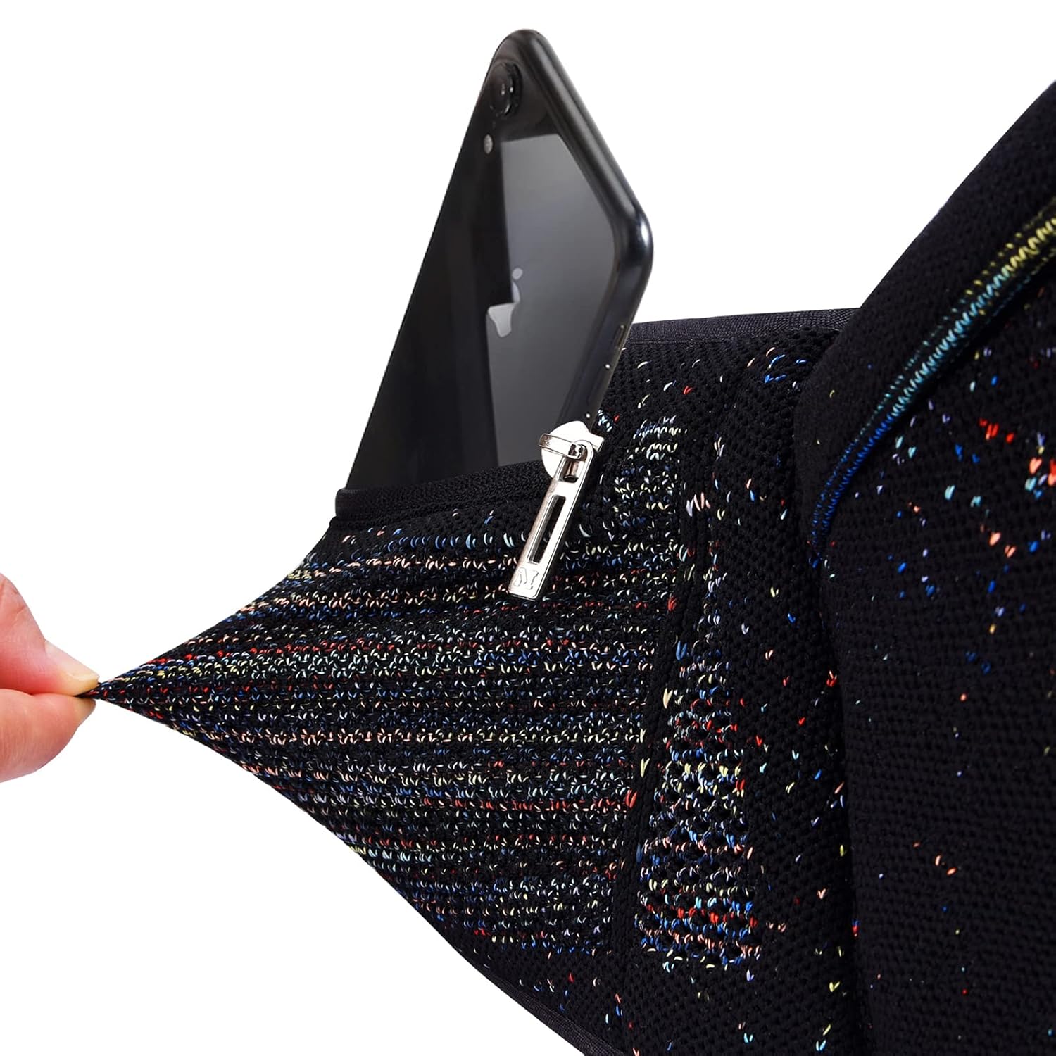 Bebamour Baby Carrier Newborn to Toddler with Hip Seat Baby Carrier Front and Back Carry Carrier with Head Hood & 3 Pieces Teething Pads (Black)