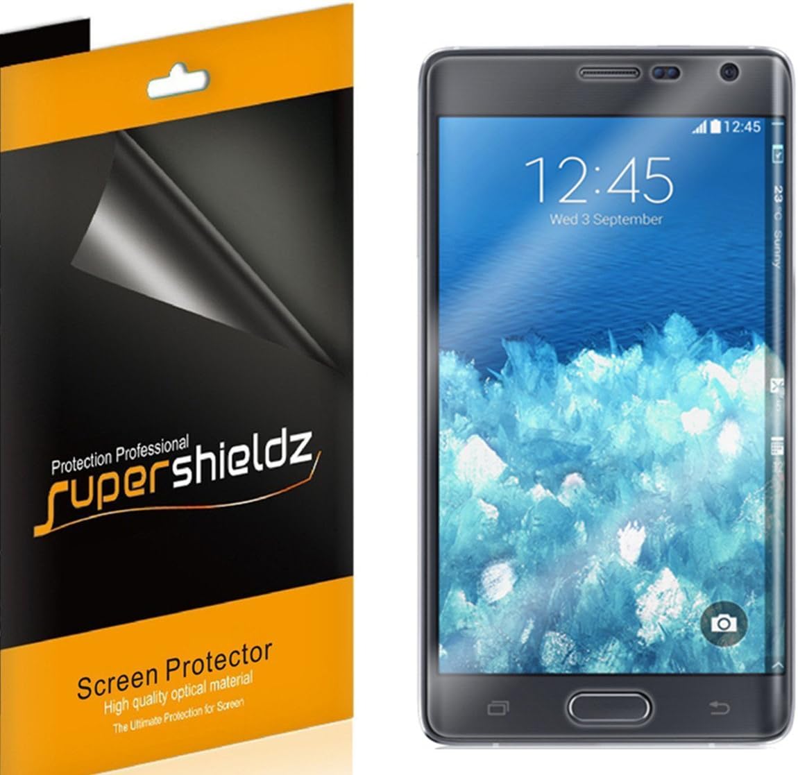(3 Pack) Supershieldz Designed for Samsung (Galaxy Note Edge) Screen Protector, (Full Screen Coverage) Anti Fingerprint