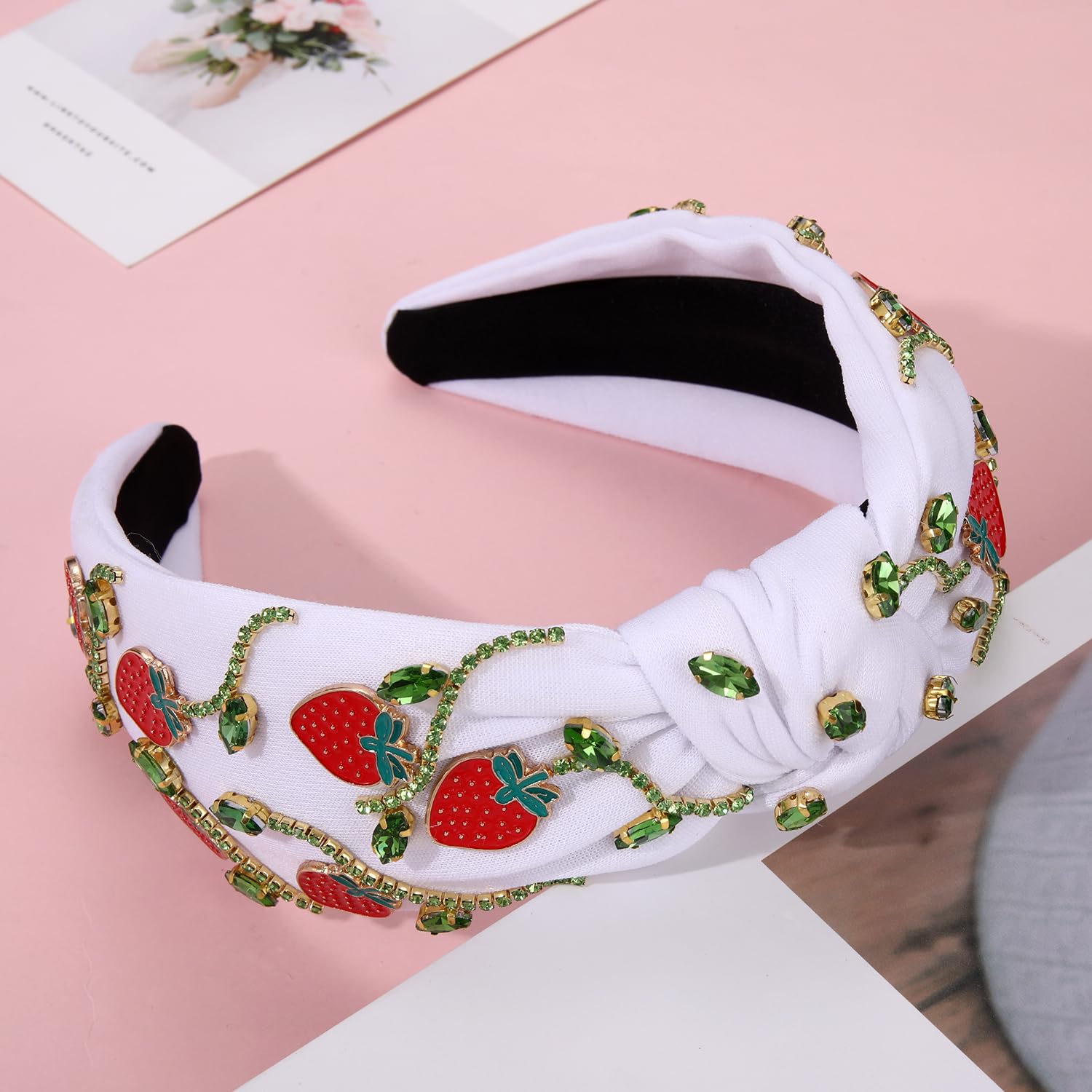 Amazon.com : NVENF Strawberry Headbands Accessories Summer  display picture 1