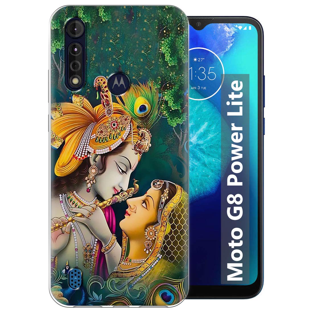 Fashionury Krishna Designer Soft Silicone Back Cover Case, Compatible for Moto G8 Power Lite - Multicolour (B08BNVYYFN) Amazon Price History, Amazon Price Tracker