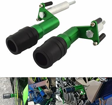 Motorcycle Frame Sliders Engine Guards Protection Mushrooms Bobbins Bungs Crash Pad Falling Protector For KAWASAKI Ninja 400 EX400 Z400 ER400 2018 2019 2020 2021 2022 Green