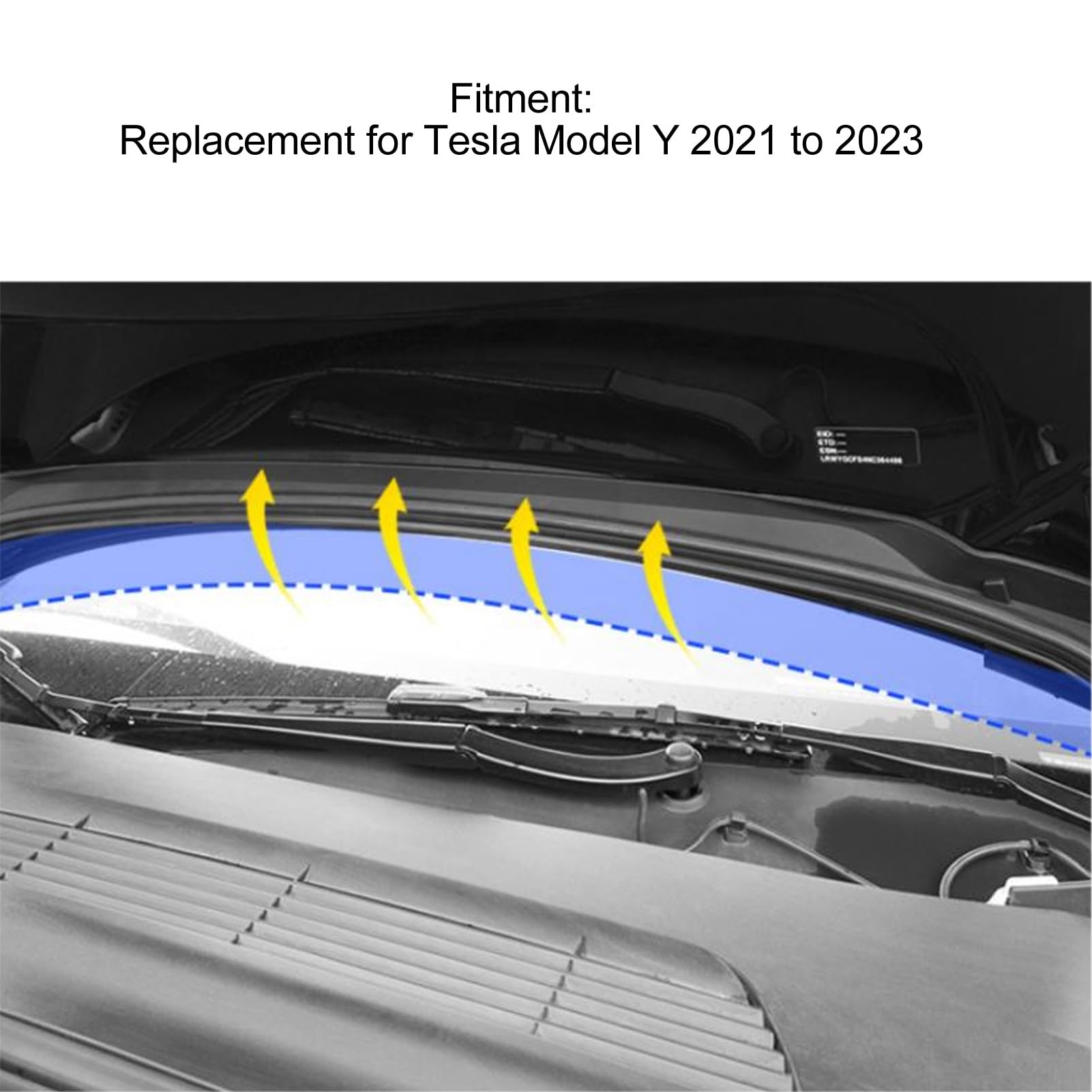 Guarnizione Cofano Anteriore Tesla Model Y 2020-2023 - Impermeabile E Antipolvere, 48x8x6 Cm - Foto 13