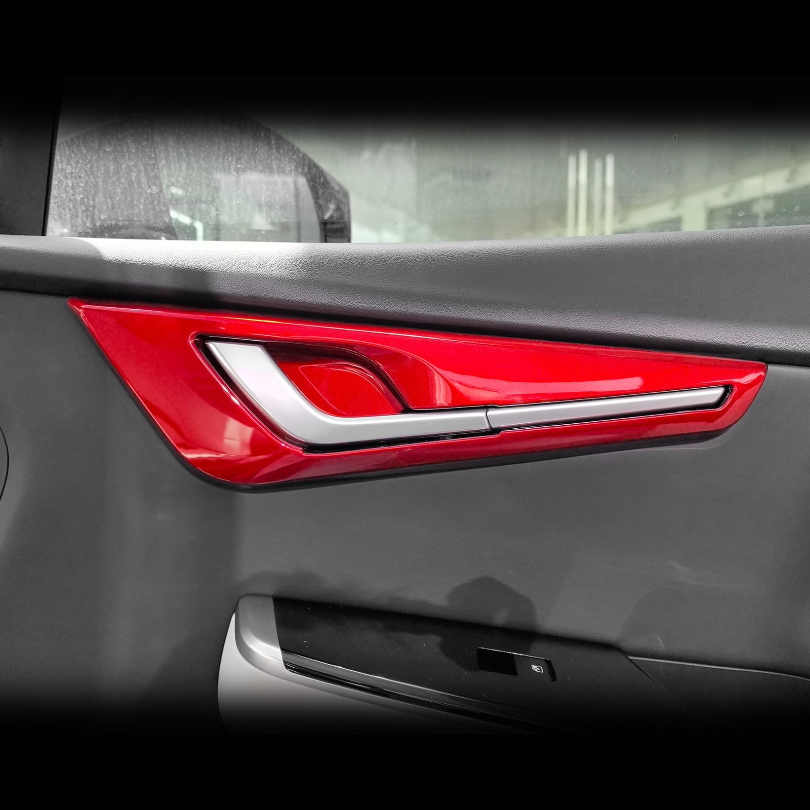 YOUTOOCAR Interior Door Panel Trim Covers Compatible with Kia EV6 2022-2026 Accessories (Red)