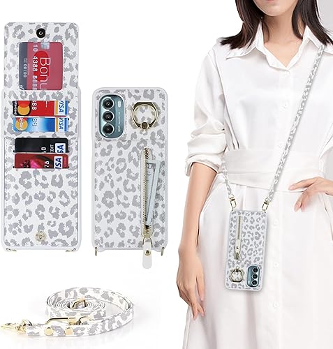 Miniatura 1 de Jaorty Funda para Motorola Moto G Stylus 5G (2022) para mujer con tarjetero de 6.8 pulgadas XT2215, funda para Moto G Stylus 5G (2022) con correa,