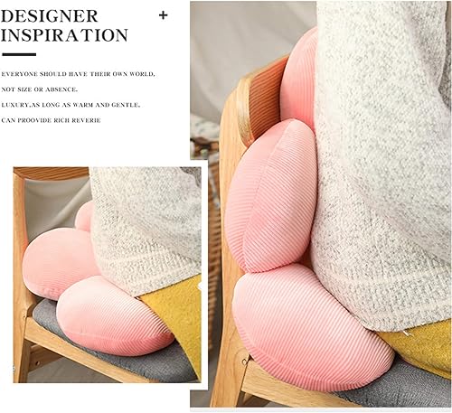 Miniatura 6 de Bonita almohada con forma de margarita en forma de flor, cojín de asiento, almohada decorativa de felpa para leer y descansar, almohada cómoda de