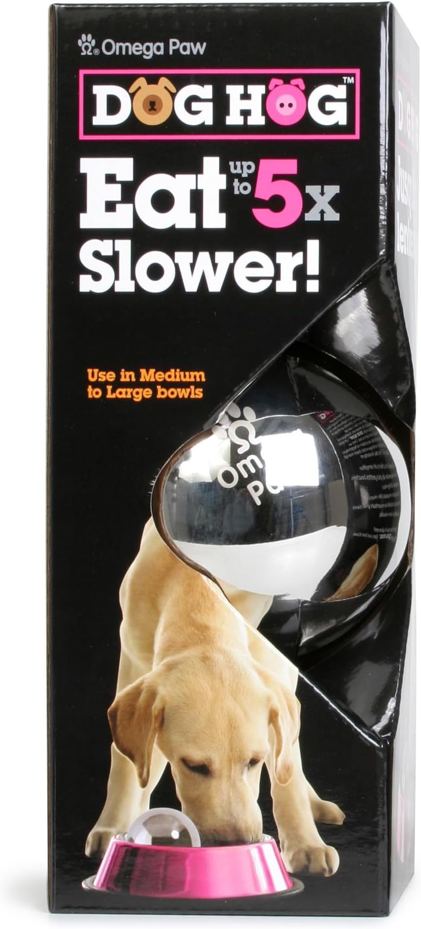 Omega Paw Portion Pacer, Stainless Steel, Large, 3.5" Diameter