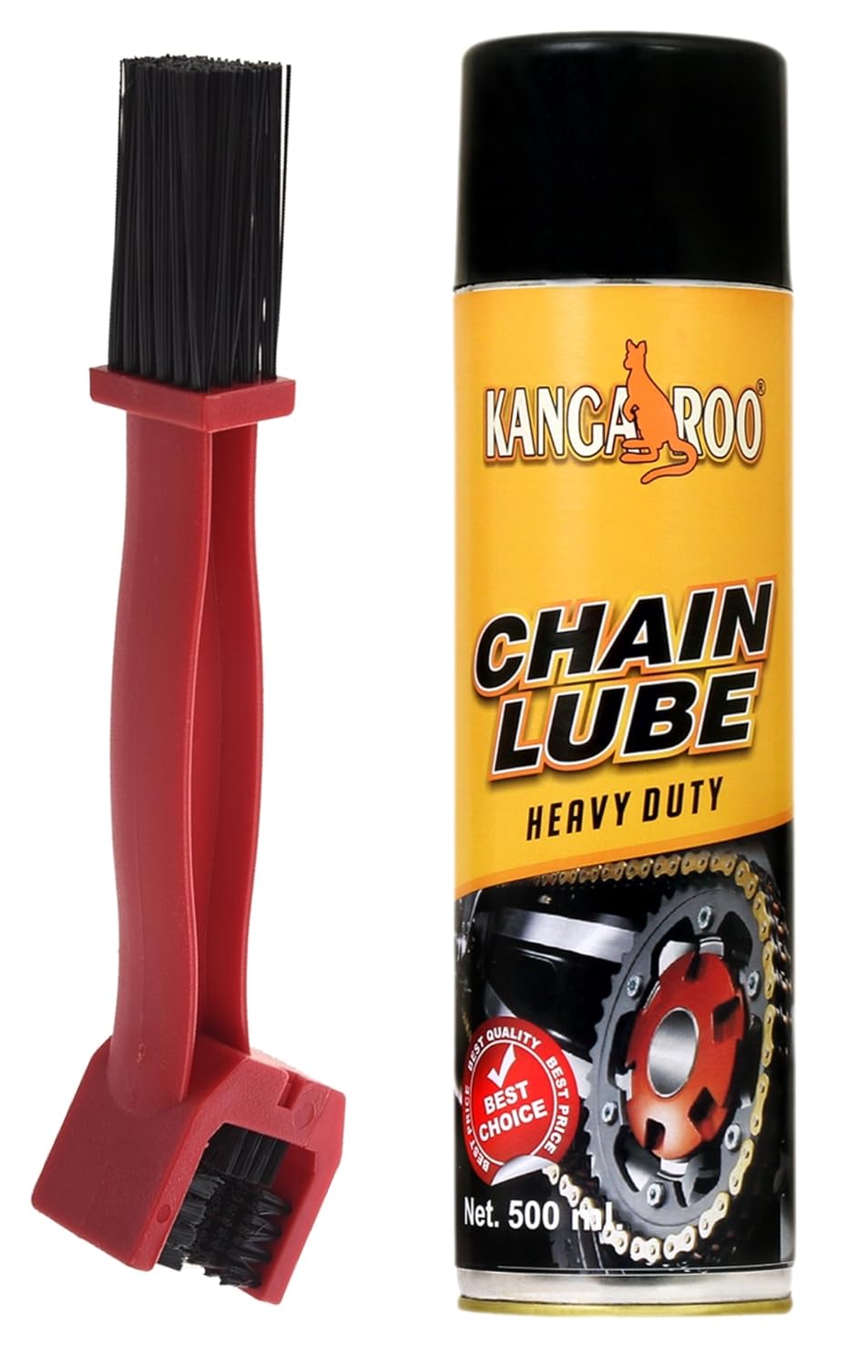 Kangaroo® Chain Lubricant Spray 500ml + Brush Kangaroo® Chain Lubricant Spray 500ml + Brush