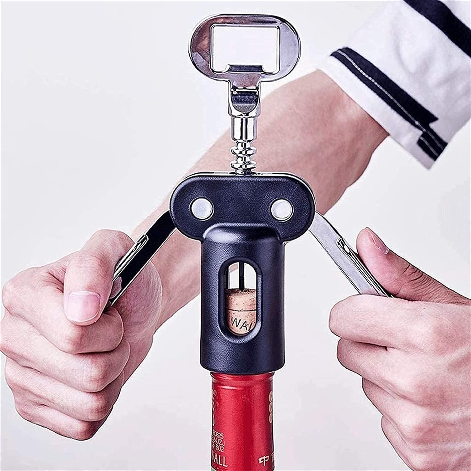 sacacorchos, Abridor de botellas vino con sacacorchos multifuncional for todas las tapón corcho y tapa cerveza, camarero lujo juego for entusiastas del, camareros