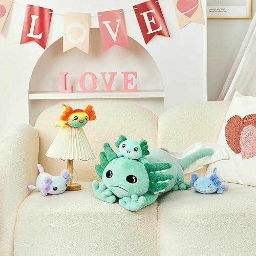 Vista 88 de MaoGoLan - Animal de peluche de dragón, juego de 7 piezas, mamá dragón con 4 dragones bebés y 2 huevos, para niñas, niños y bebés, regalo