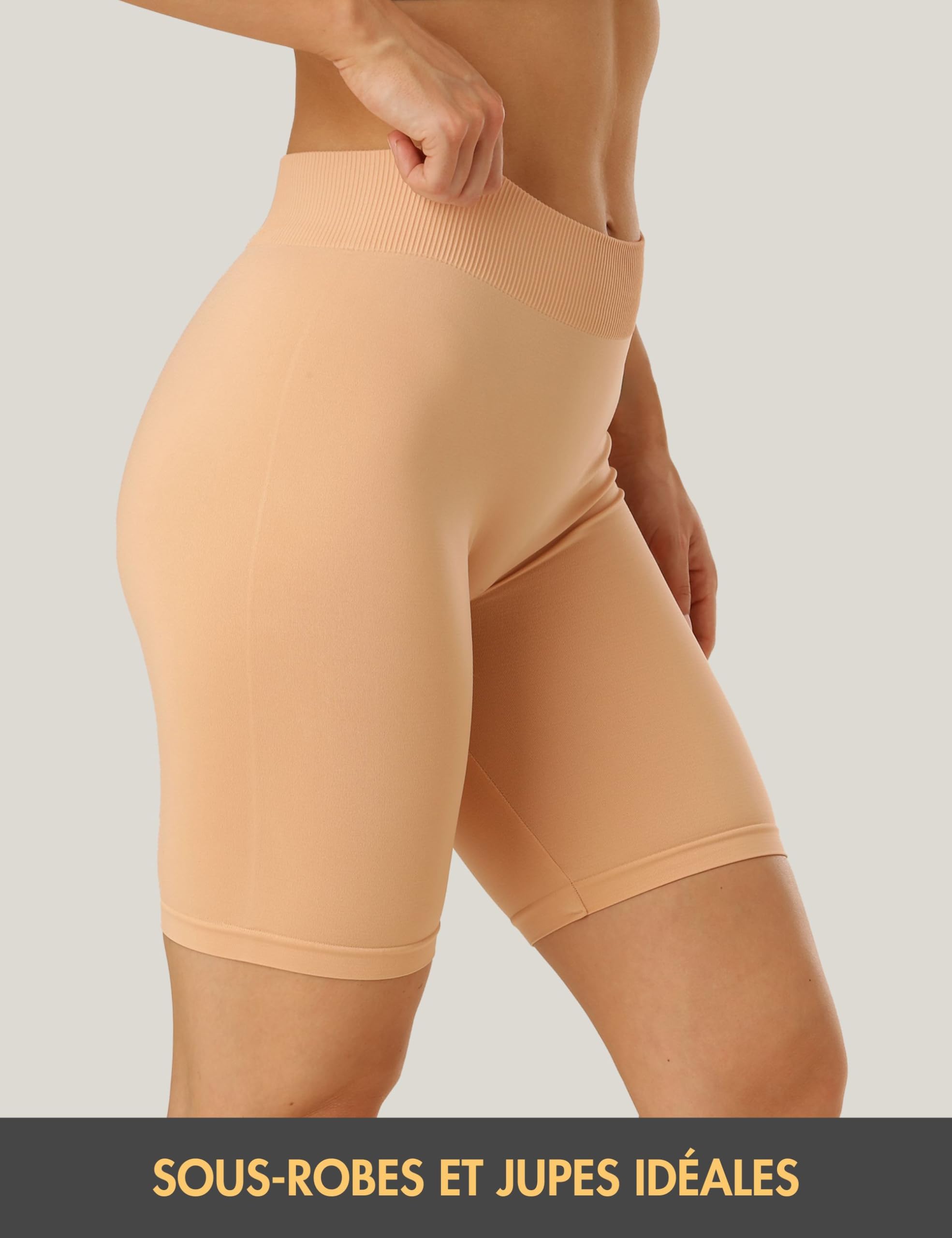 Lot de 3 Leggings Courts pour Femme, Short de Cyclisme, Sous-vêtement Basic Treasure