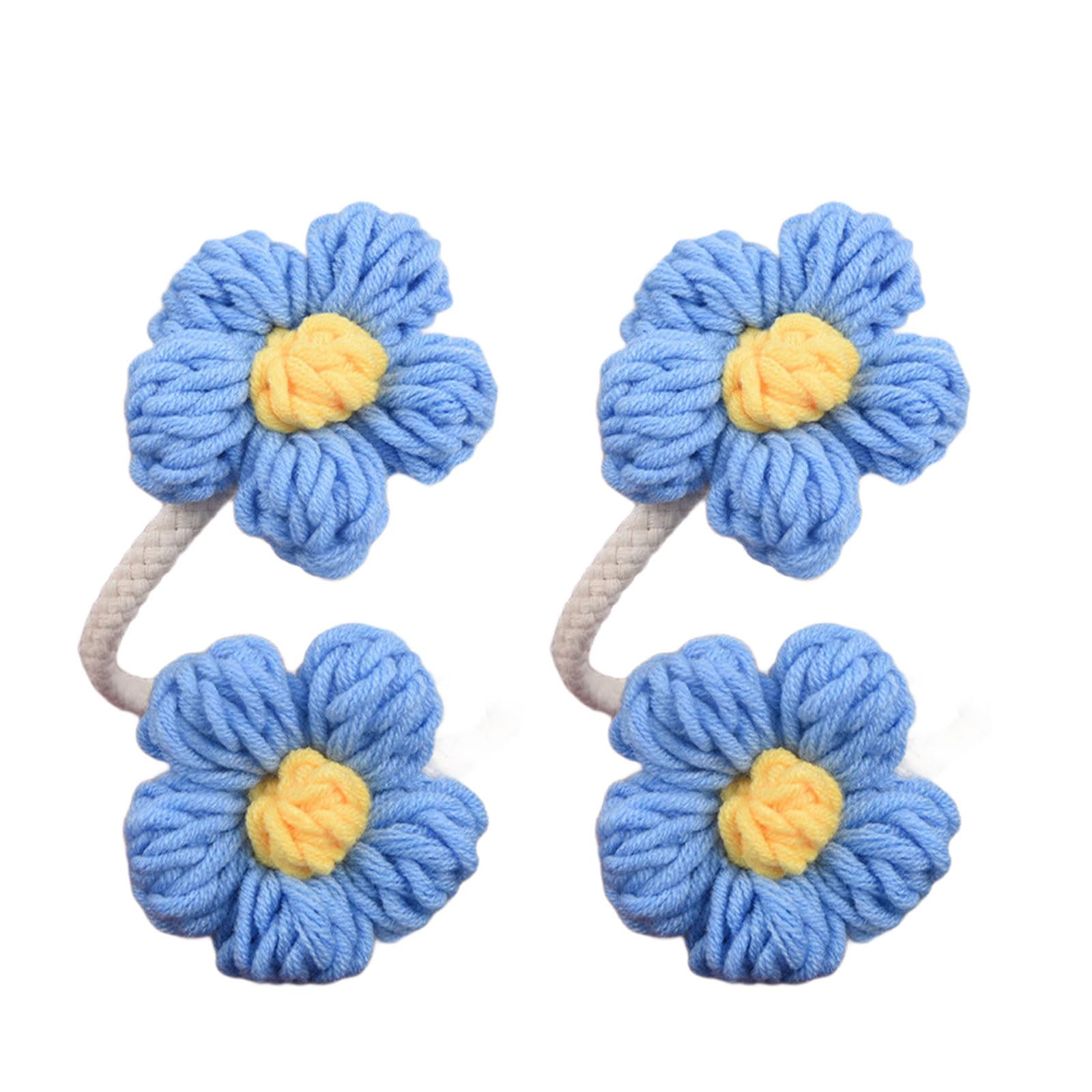 Kalttoy Retro Curtain Tiebacks Flower Curtain Holdbacks Curtains Holders Drapery Holdback Decorative Curtains Accessories Gift Tiebacks