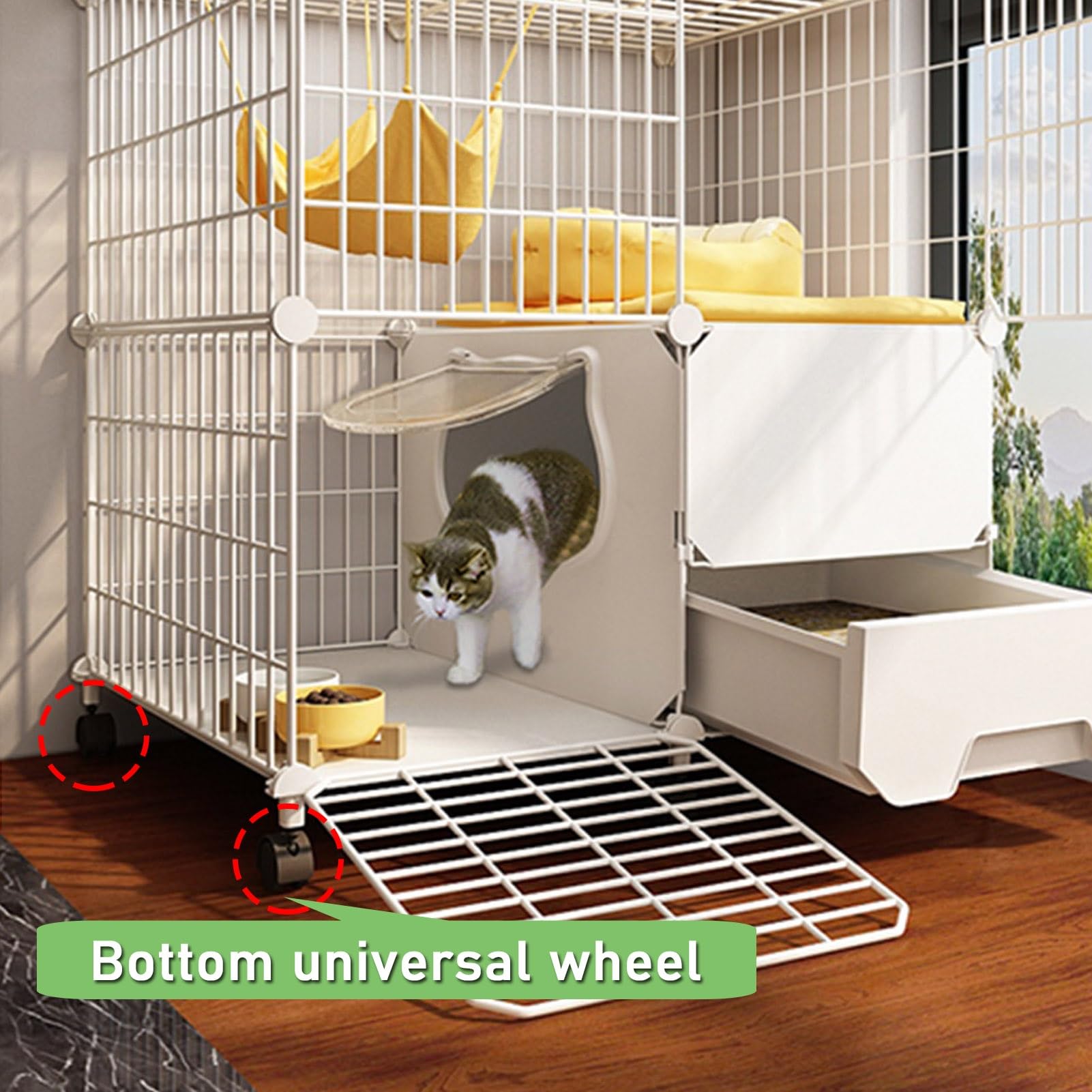 ペット用　キャットゲージ　猫用で購入 Amazon.co.jp: GUAWJRZDP 猫ケージ、屋内用キャットケージ、大型猫用