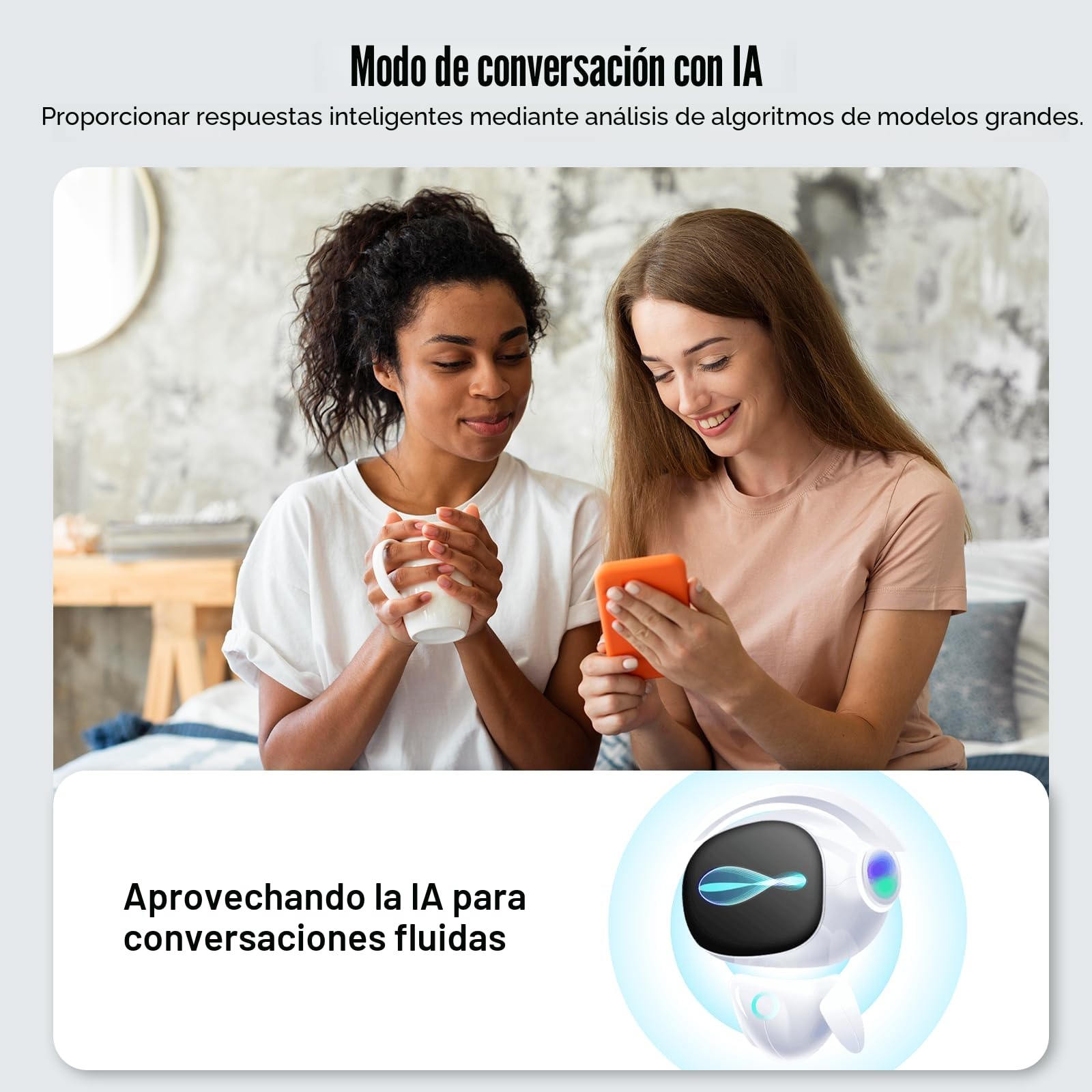 AI Auriculares traductor en Tiempo Real, 48H Auriculares Traductores de Idiomas con 164 Idiomas, 5 Modos de Traducción, Cascos Inalambricos Bluetooth 5.3 con ENC y App con Viajes/Negocios/Reunirse