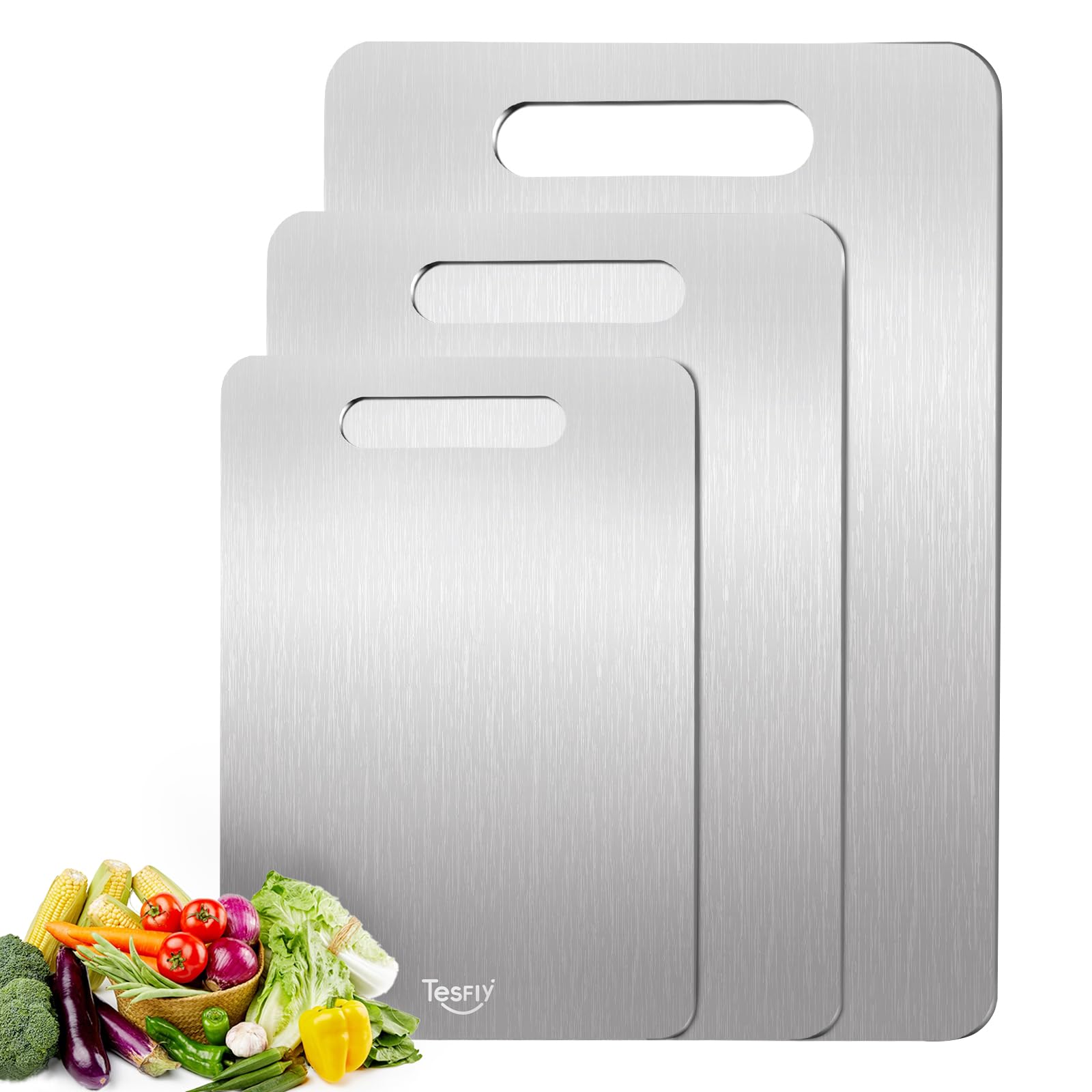 TESFLY Titanium Cutting Board Set