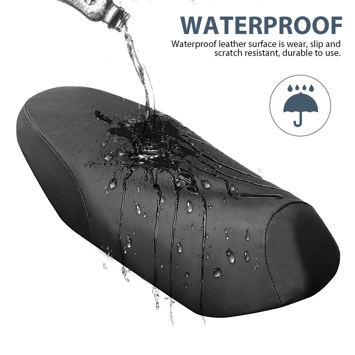 Coprisedile Moto E Bici Impermeabile - Pelle PU, Taglia L, Morbido E Antiscivolo