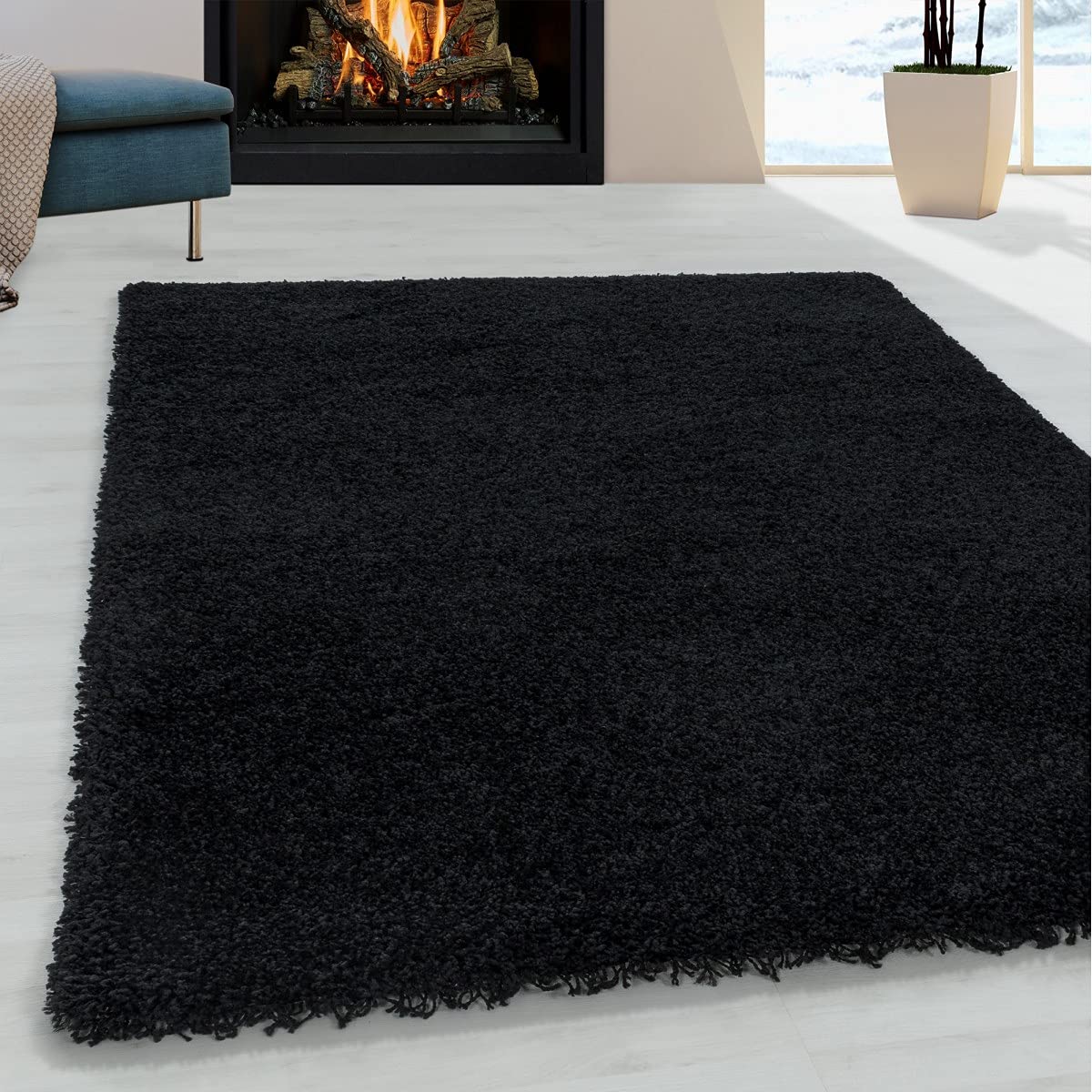 Tapis shaggy pour sol froid et chambre à coucher douce