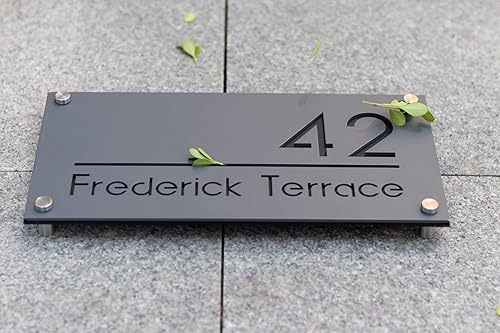 Miniatura 3 de Número de casa moderno de acero inoxidable 304 para exterior, placa de número de dirección, letrero personalizado, letrero personalizado