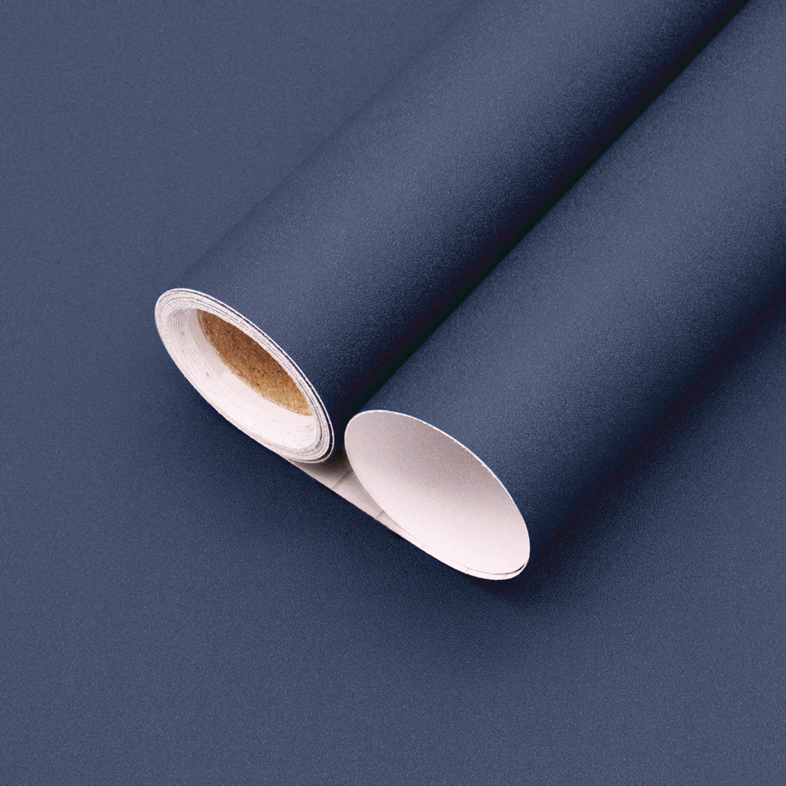 Photo 1 of Yancorp 16"x394" Matte Gray Blue Peel and Stick Wallpaper Removable Contact Paper for Cabinets and Drawers Stick on Wall for Bedroom Kitchen Self-Adhesive Wall Paper