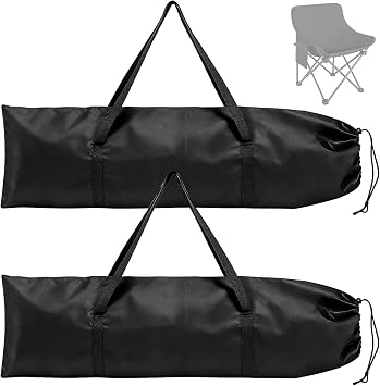 2 Pcs Camping Chair Replacement Bag, Camping Folding Chair Bag for Coleman, Camping Storage Bag with Shoulder Strap & Drawstring for Lawn Chairs, Camping Chairs, Folding Chair