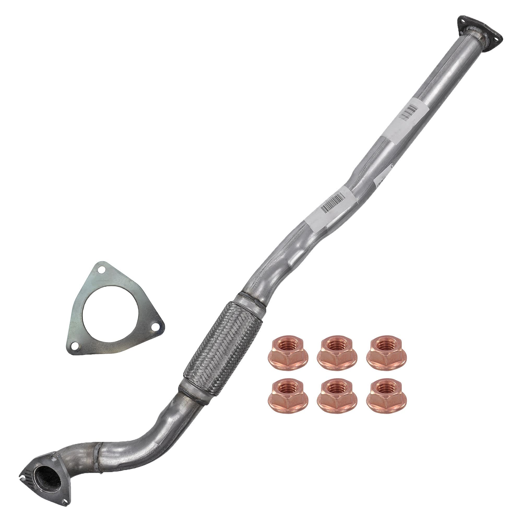 1x Tubo de escape con material de montaje