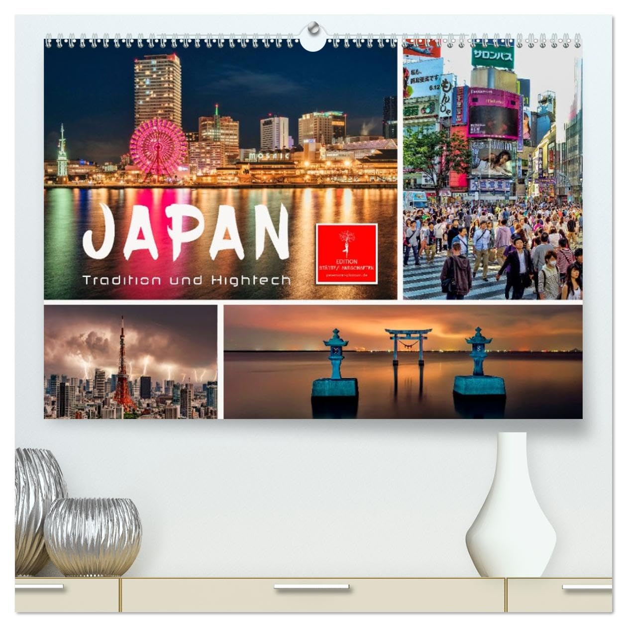 Japan - Tradition und Hightech (hochwertiger Premium Wandkalender 2026 DIN A2 quer), Kunstdruck in Hochglanz: Fernöstlicher Inselstaat zwischen Tradition und Moderne. (CALVENDO Orte)