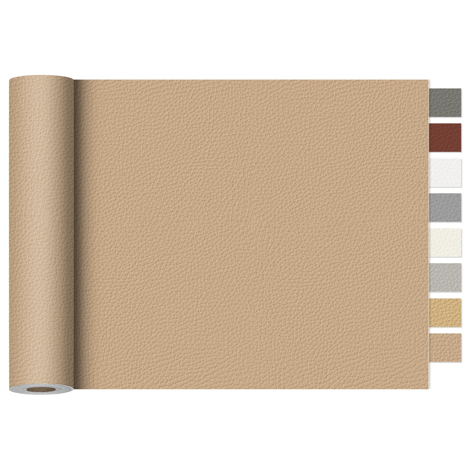 Rénover un canapé déchiré avec le ruban adhésif cuir rose beige 40x76cm