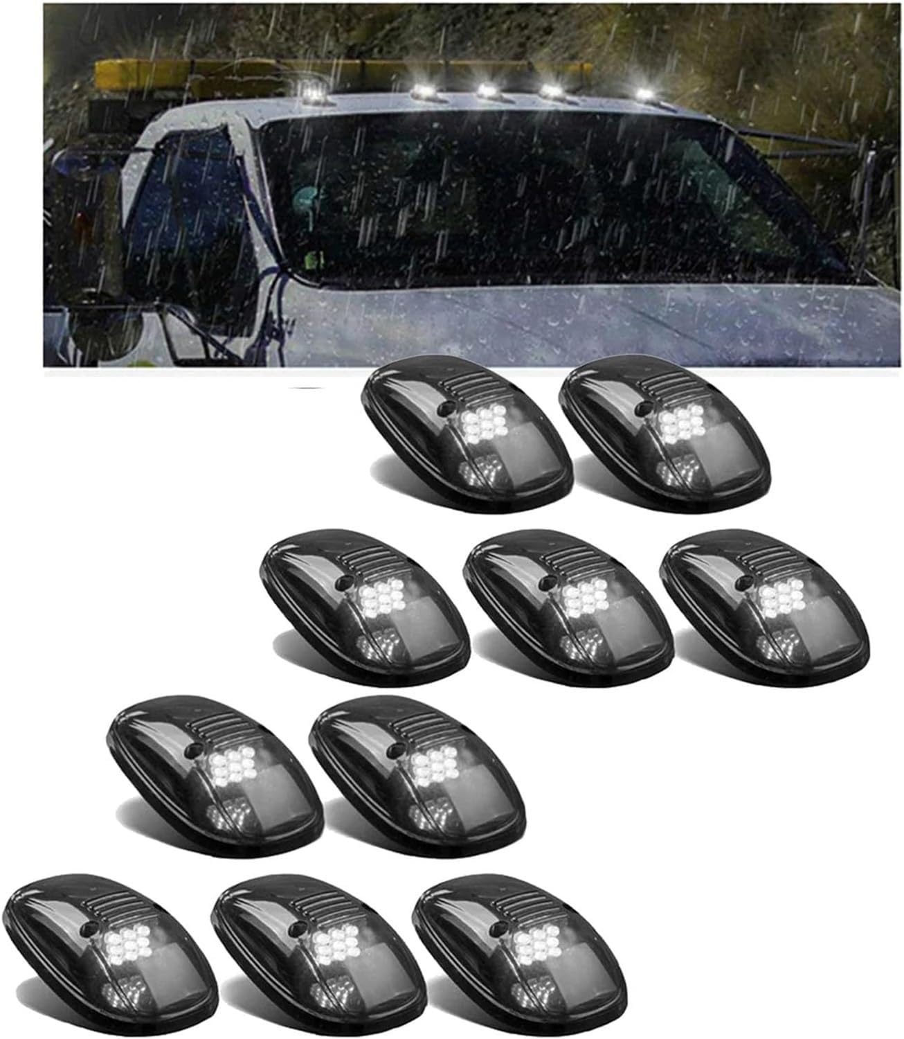 Solar Powered Cab Lights for Truck, Solar Powered Cab