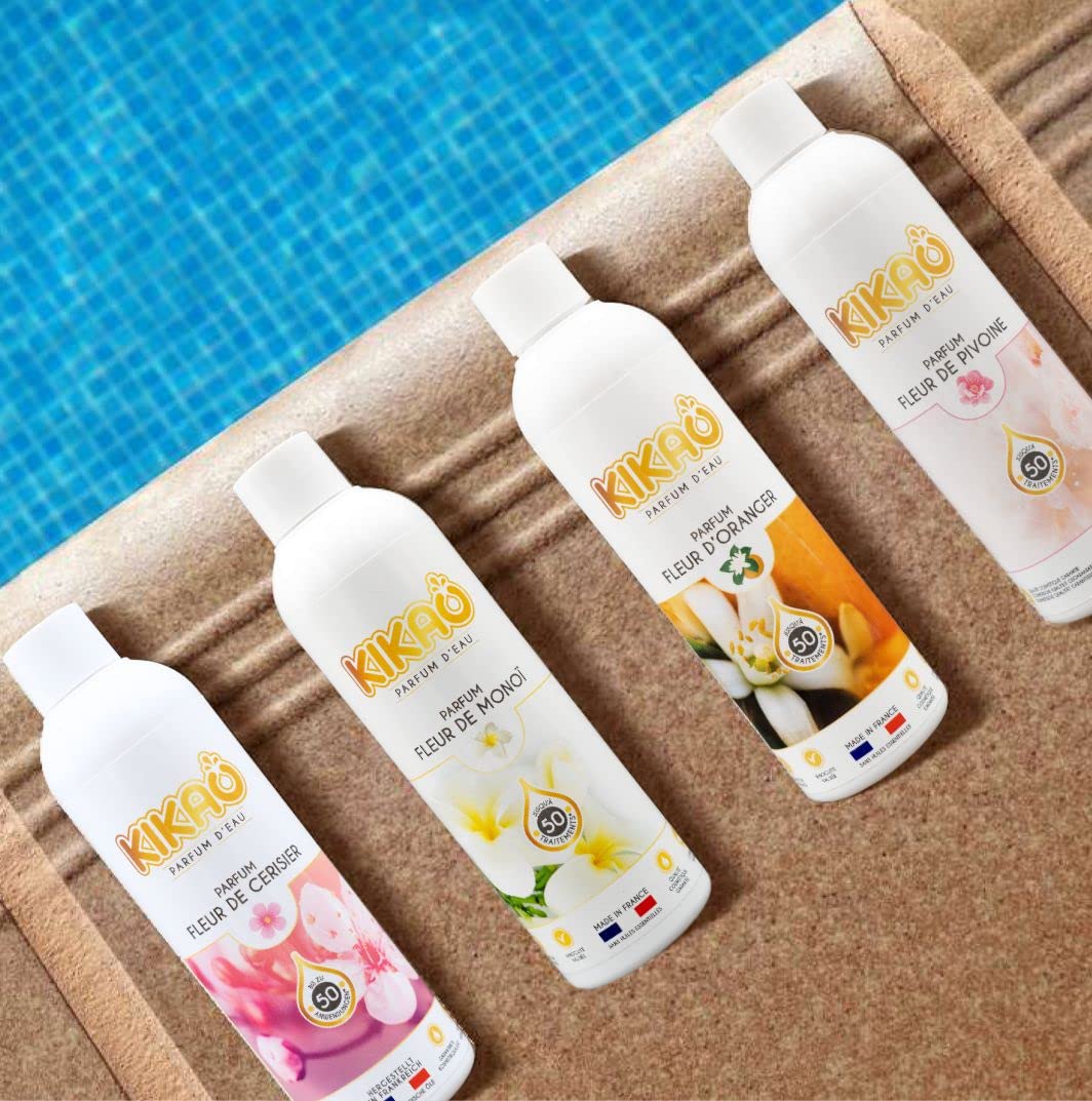 KIKAO Parfum Spa et Piscine - Fleur de Monoï - Tiaré - Senteur Solaire et Exotique - Ambiance Vacances et Détente - Fabriqué en France - 250g