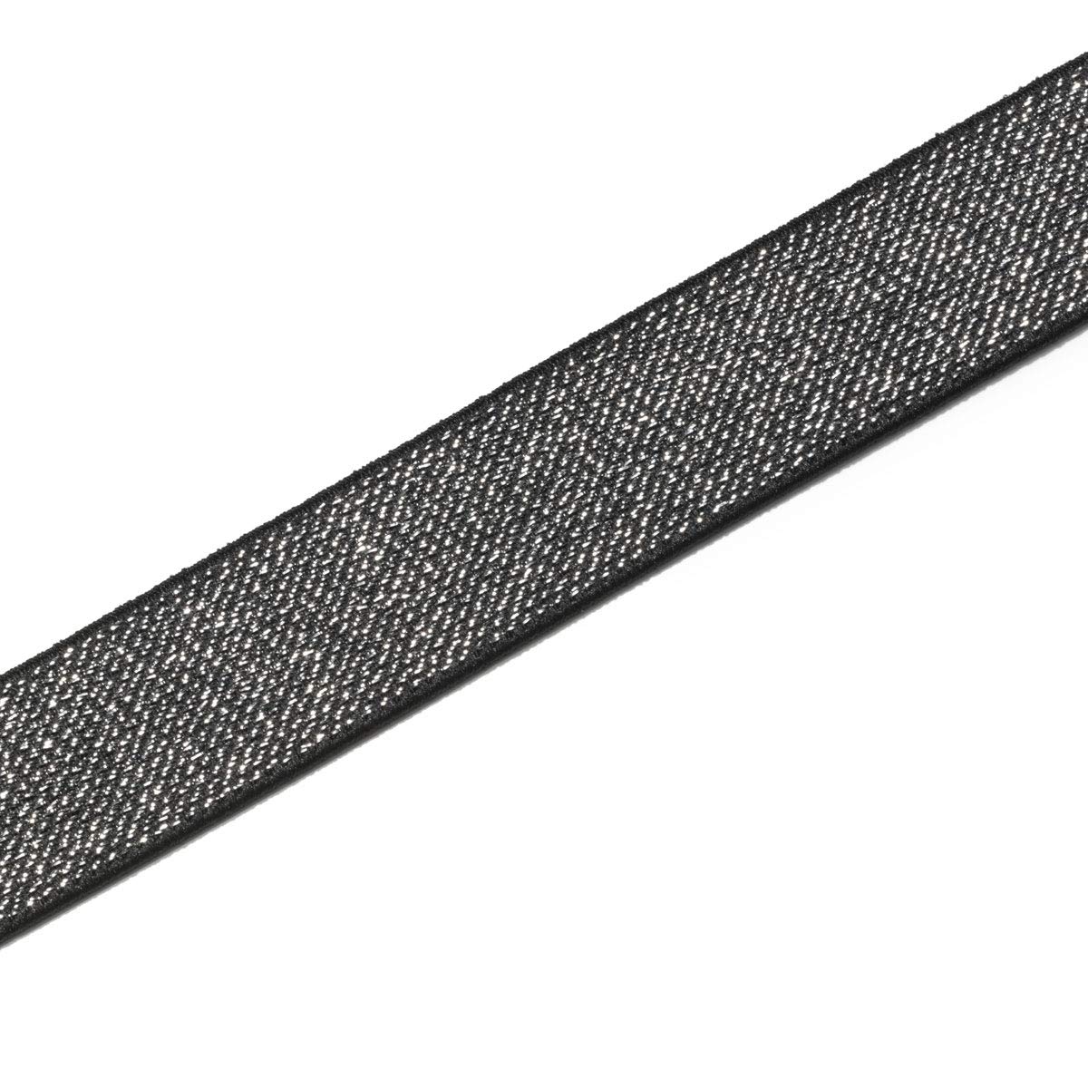 Élastique 25 mm Prym noir et argent mercerie ruban souple couture
