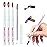 SAVILAND Essentials Kolinsky Acrylic Nail Brush Set: Size 6/10/14 Professional Acrylic Brush with Cleaner Tool Nail Brushes for Acrylics Application Nails Extension 3D Nails art Salon Home DIY