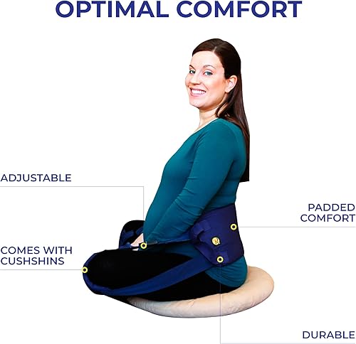 Miniatura 3 de Nada-Chair Respaldo con soporte de espalda y corrector de postura CushShins se convierte en bolsa convertible (negro)