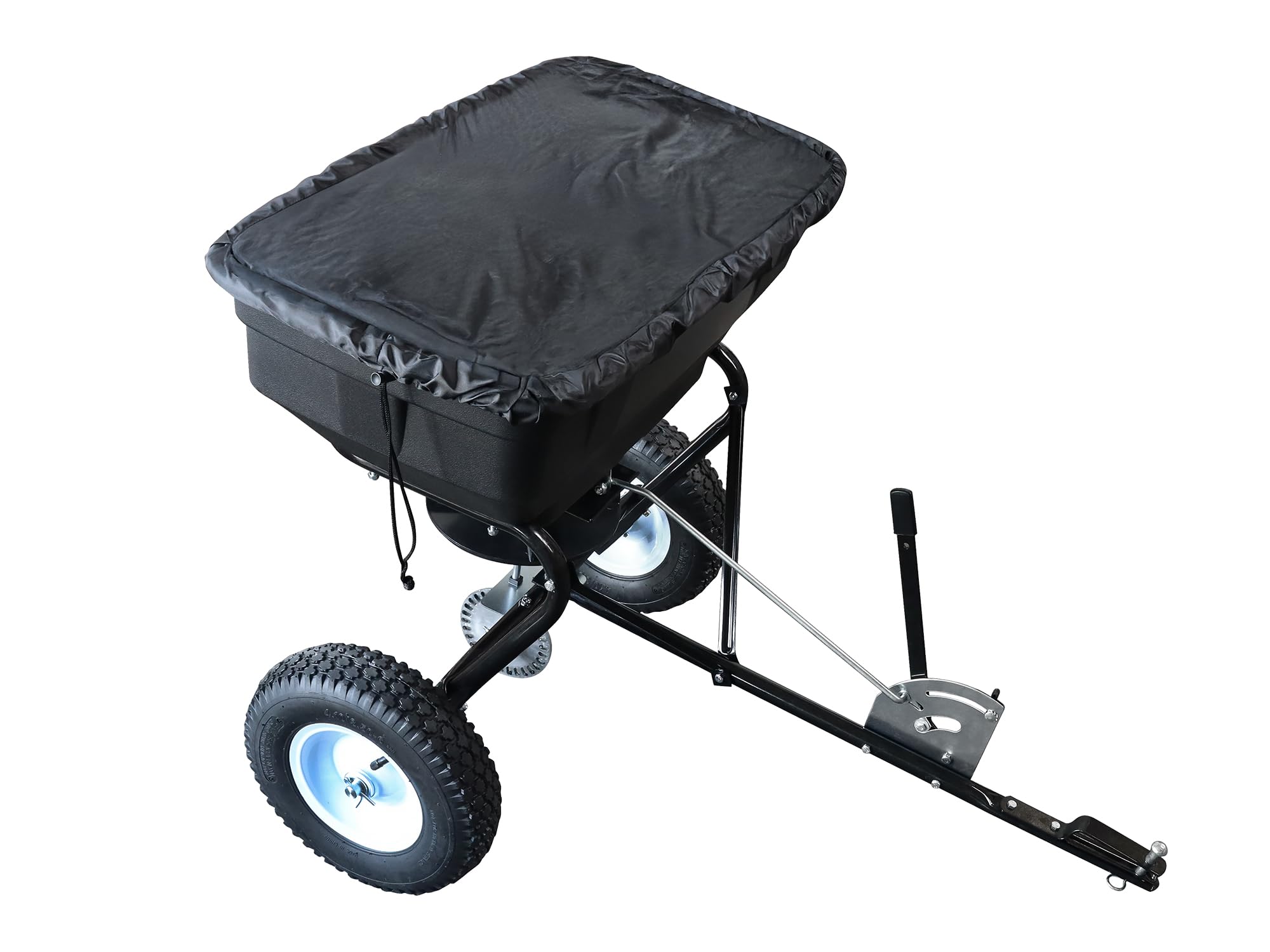 SECURA UNIVERSAL Streuanhnger fr Rasentraktoren und Aufsitzmher |  Saatgutstreuer | Streusalz-Anhnger | bis 56 KG | Fr Dnger, Saatgut,  Streusalz, ...